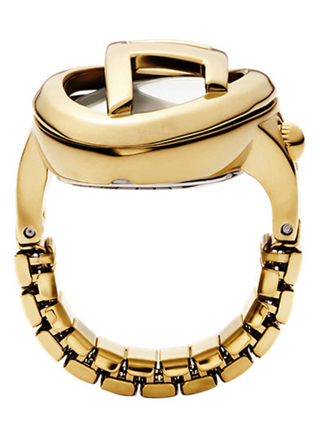 Diesel D-Era horloge ring DZ5625 - detail 3 goud