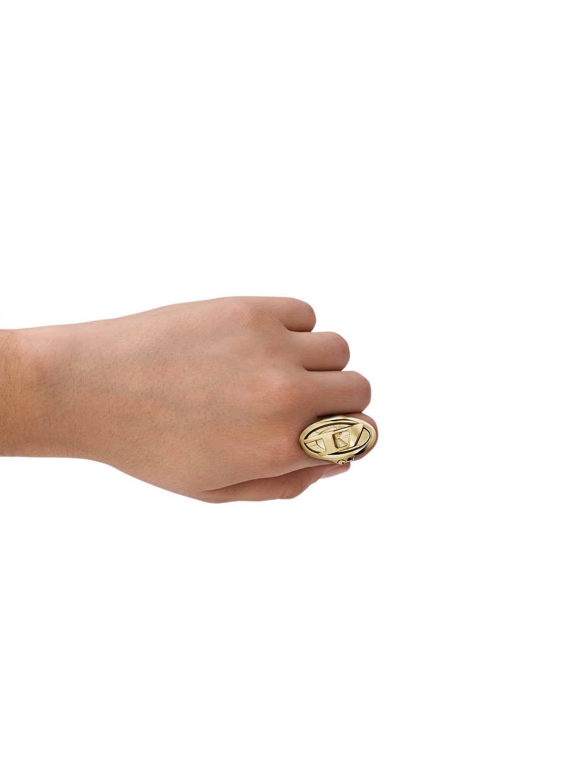 Diesel D-Era horloge ring DZ5625 - detail 4 goud