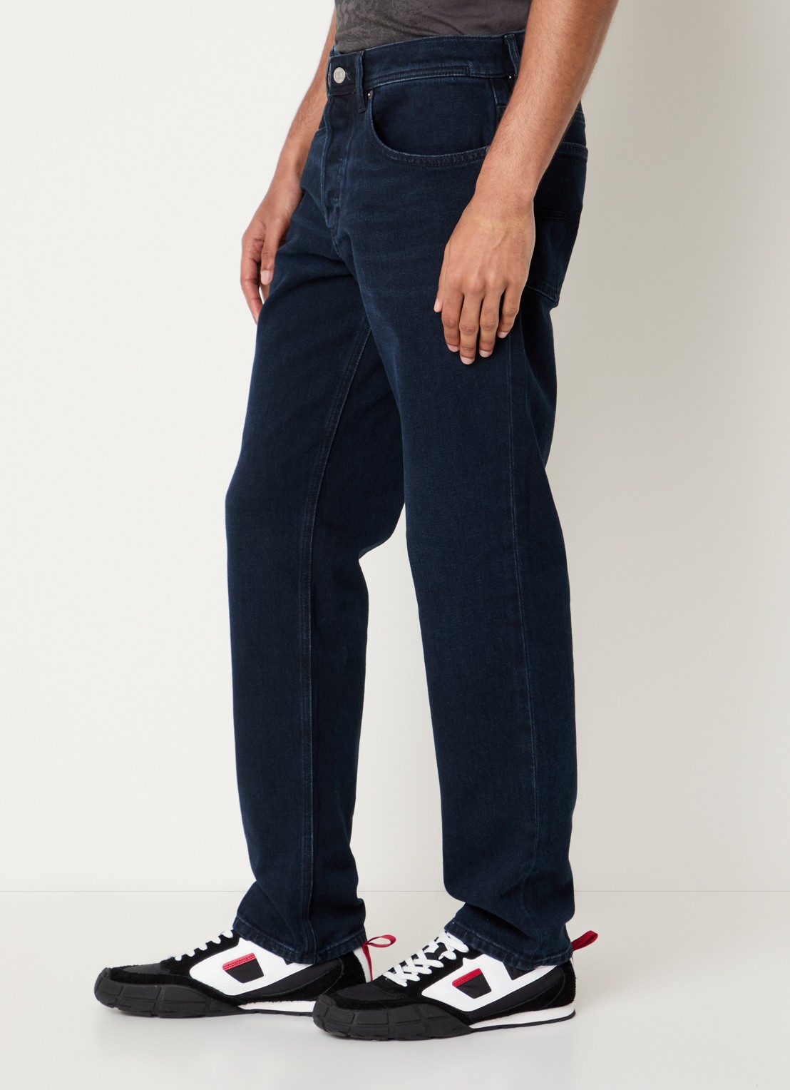 Diesel D-Finitive slim fit jeans met donkere wassing  - detail 5 indigo
