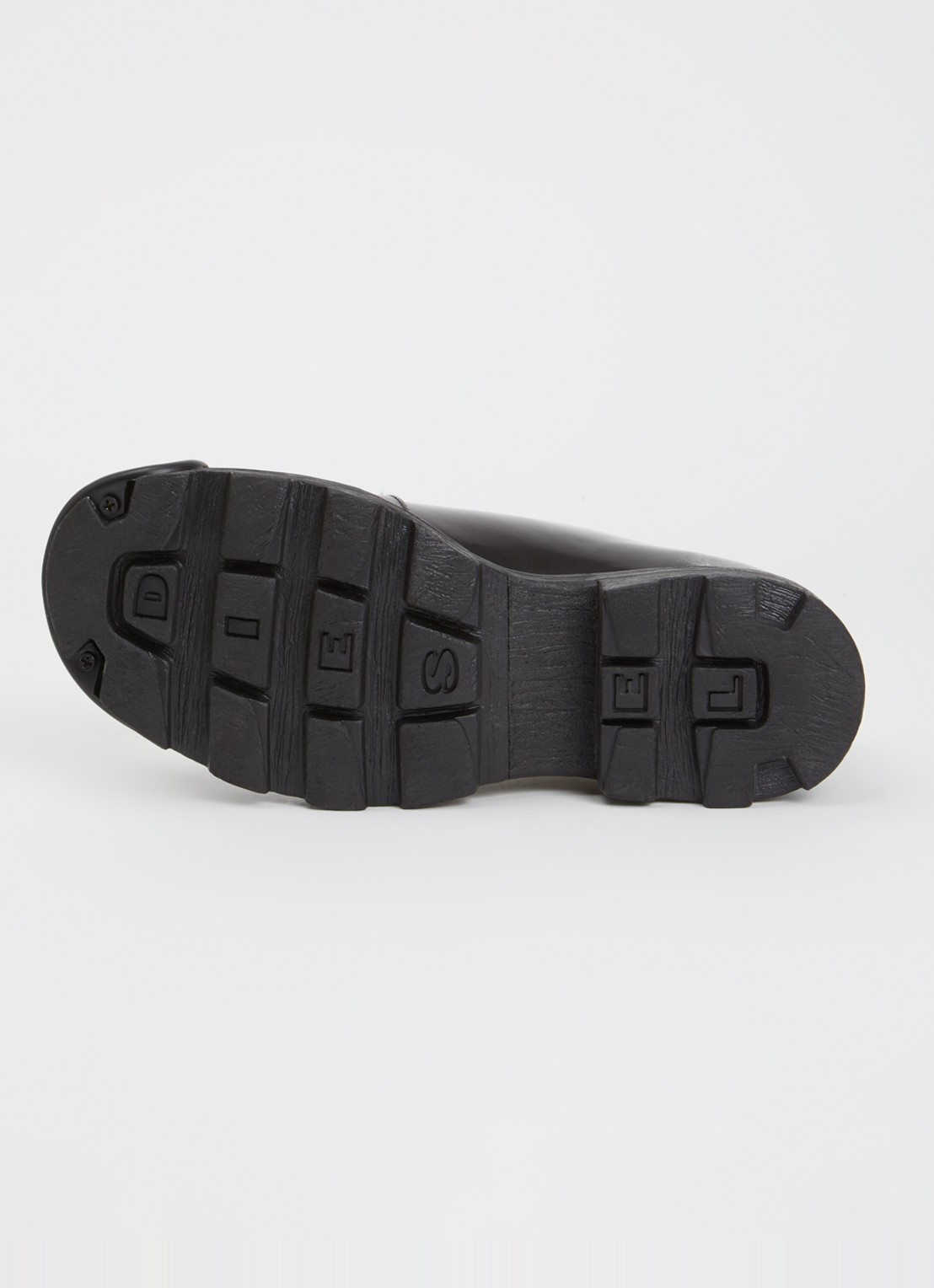 Diesel D-Hammer veterschoen van leer - detail 4 zwart