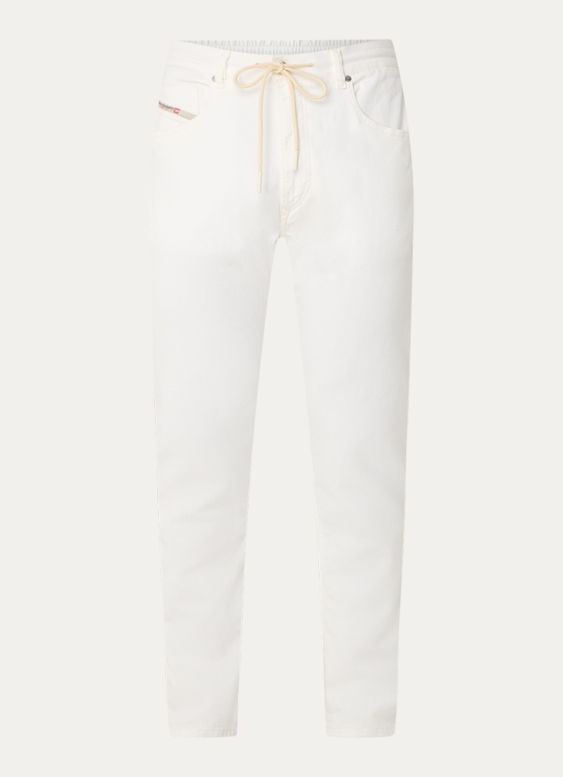 Diesel D-Krooley JoggJeans® tapered jeans met gekleurde wassing - voorkant 4 creme