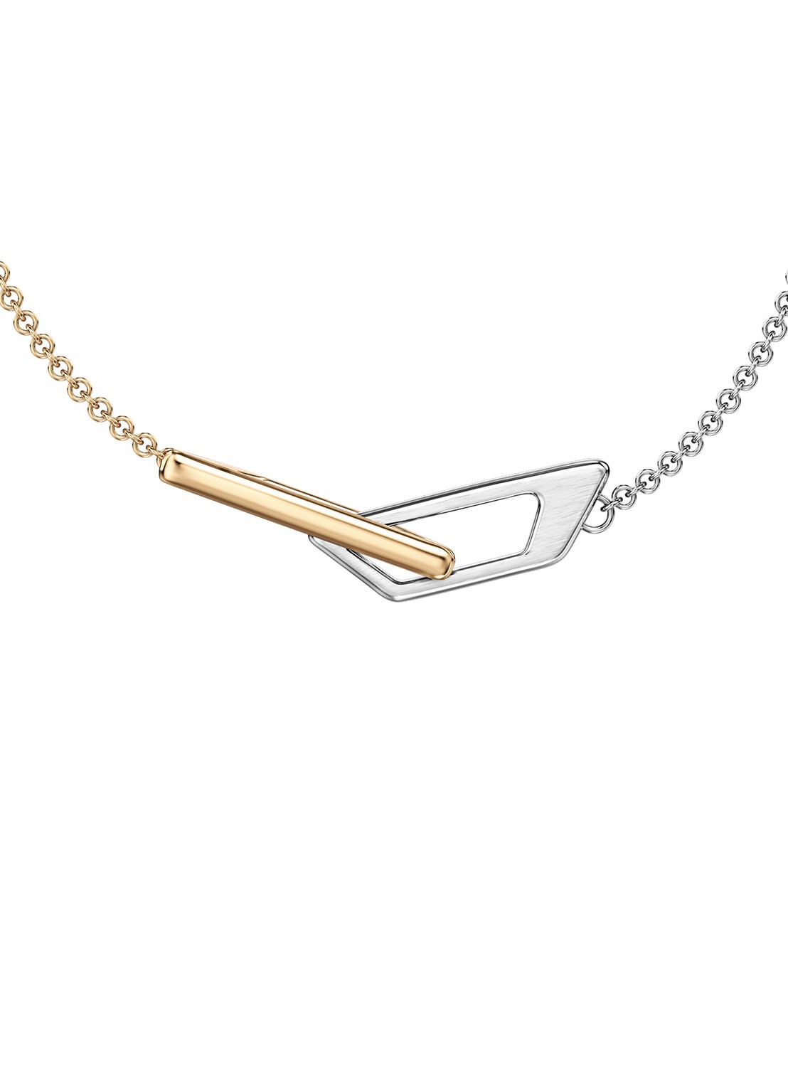 Diesel D Logo armband DX1686931 - detail 2 zilver