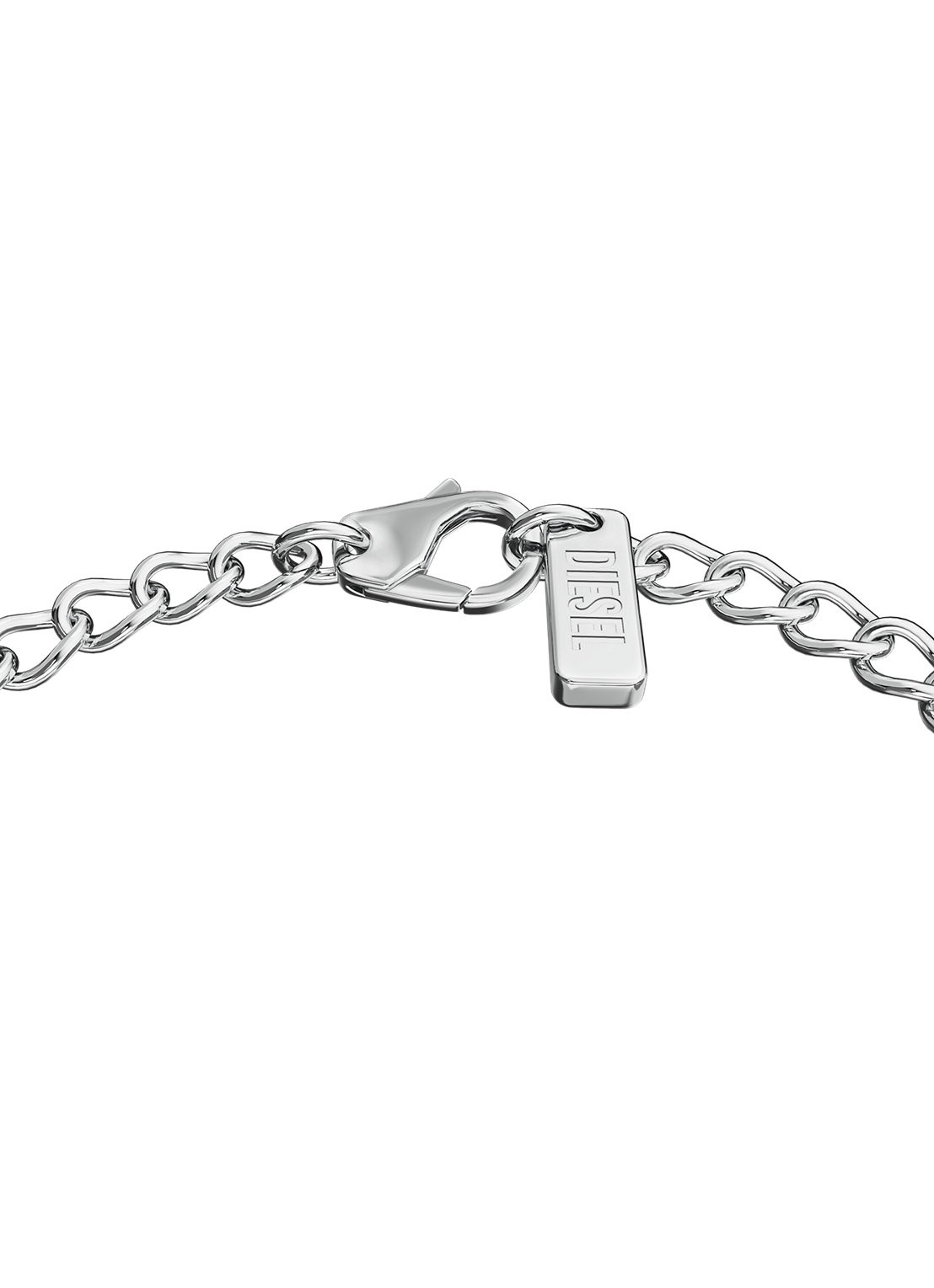 Diesel D Logo armband DX1690040 - detail zilver