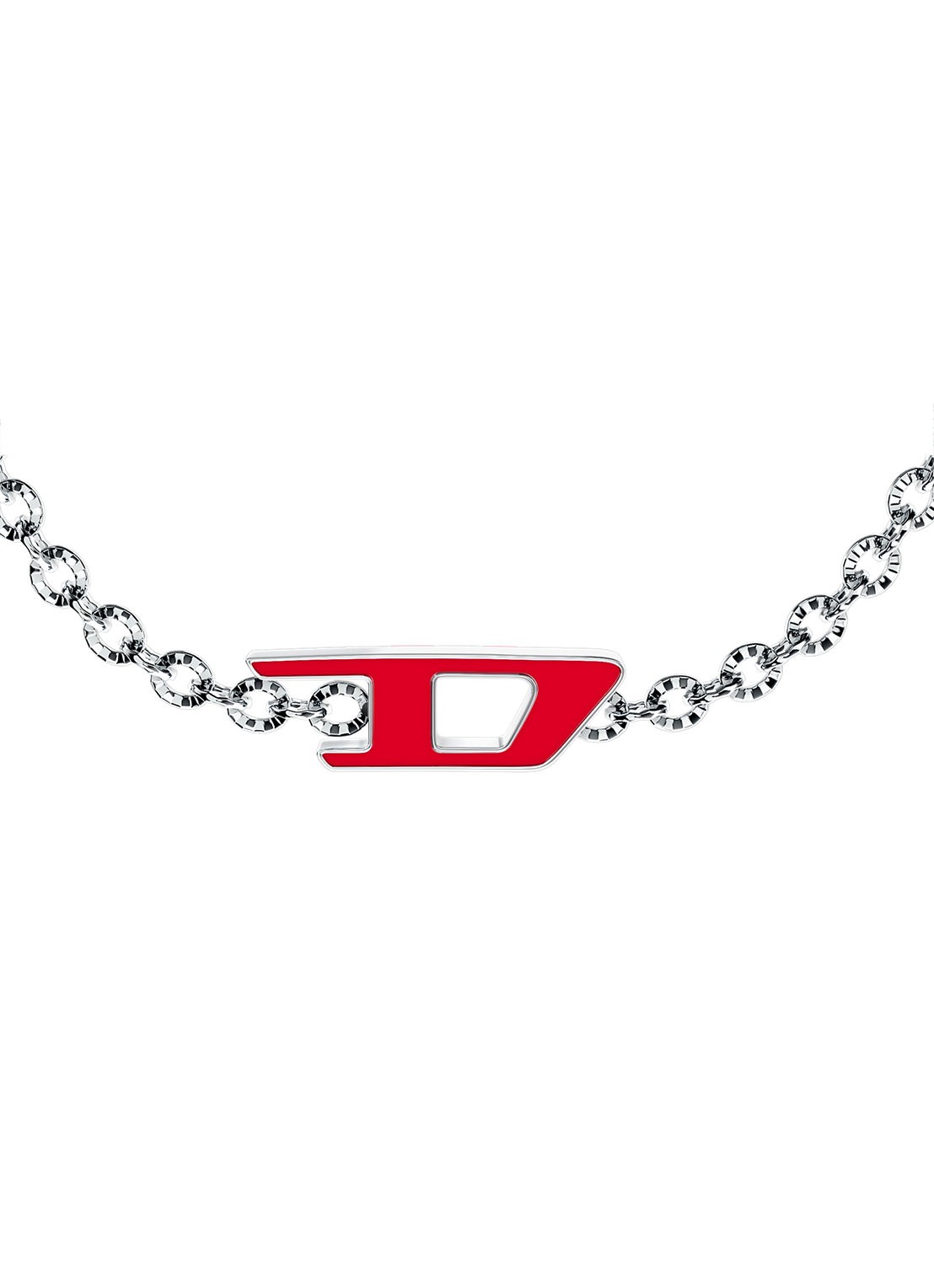 Diesel D Logo armband DX1691040 - detail 2 zilver