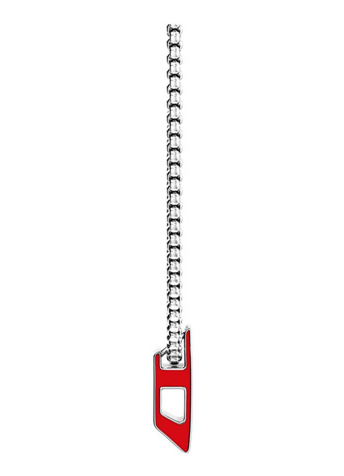 Diesel D Logo ketting DX1689040 - detail 3 zilver