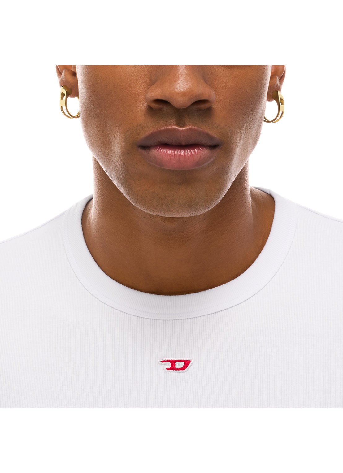 Diesel D Logo oorringen DX1671710 - detail 5 goud