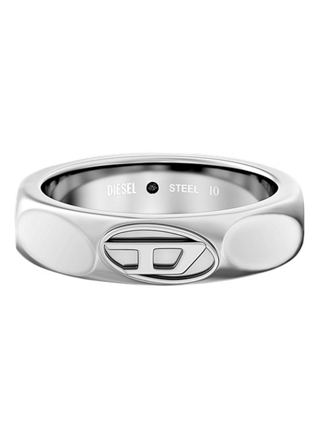 Diesel D Logo ring DX1693040 - detail 2 zilver