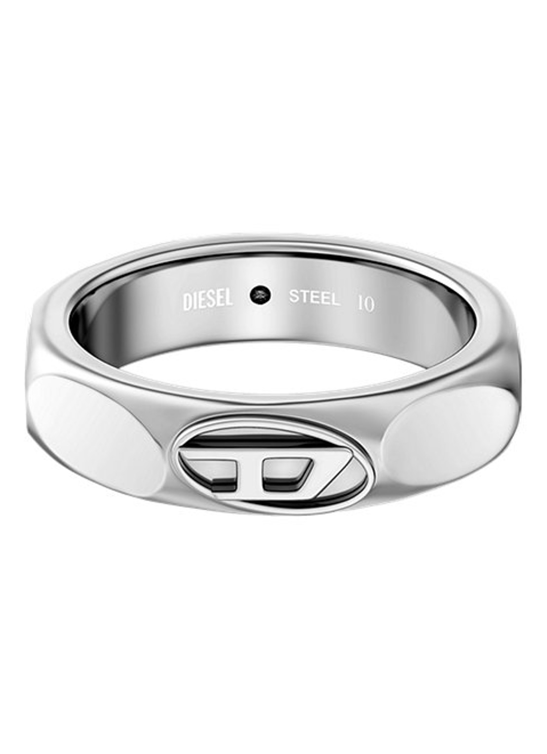 Diesel D Logo ring DX1693040 - detail 3 zilver