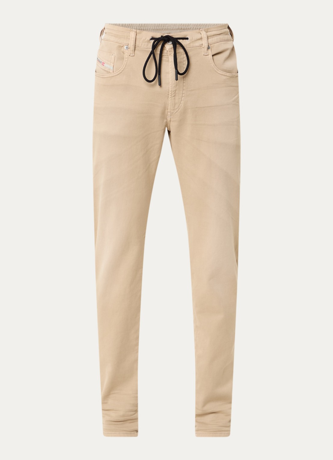 Diesel D-Strukt-B straight leg jeans met gekleurde wassing - voorkant 2 beige