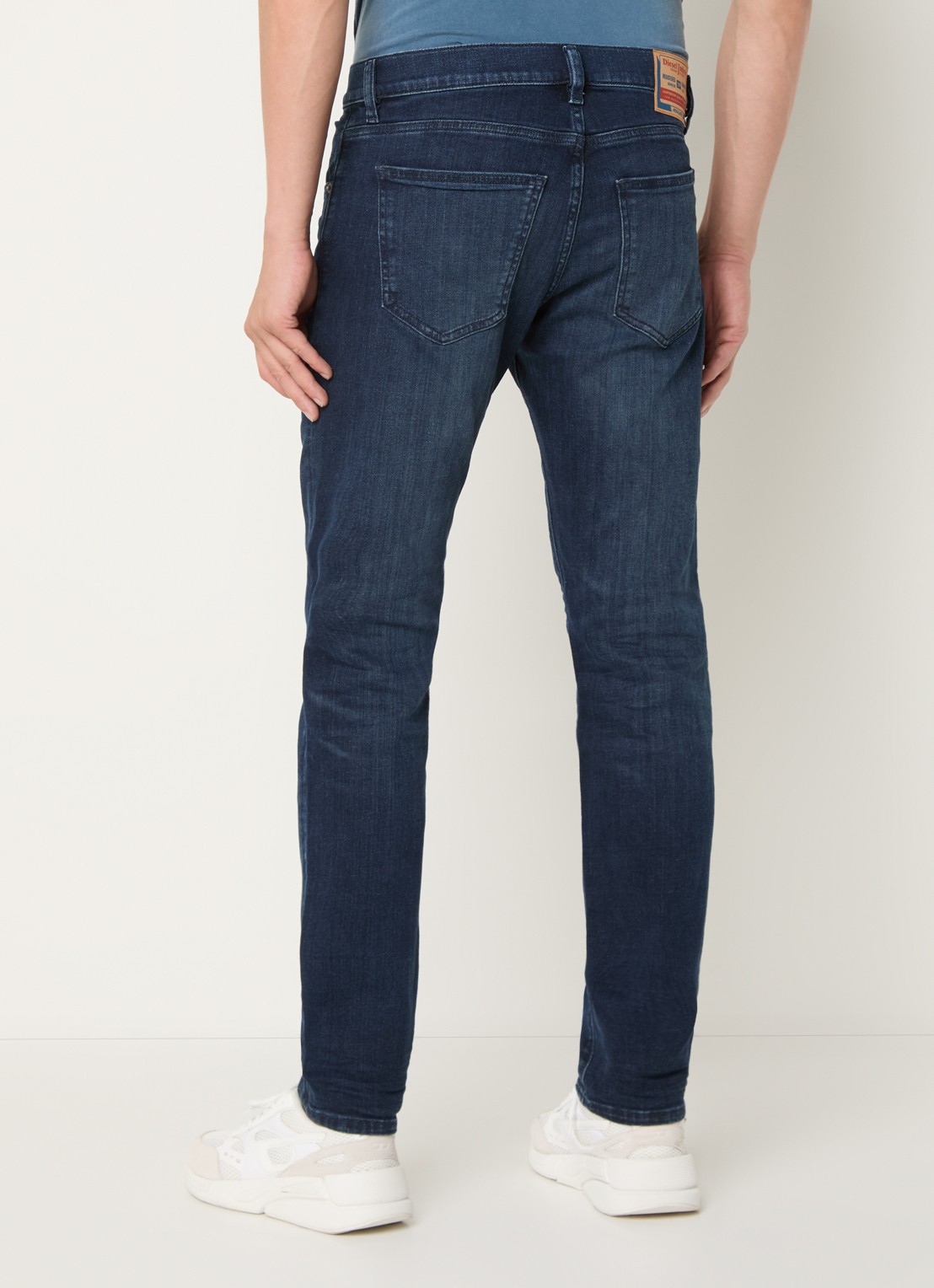 Diesel D-Strukt slim fit jeans met steekzakken - achterkant zwart