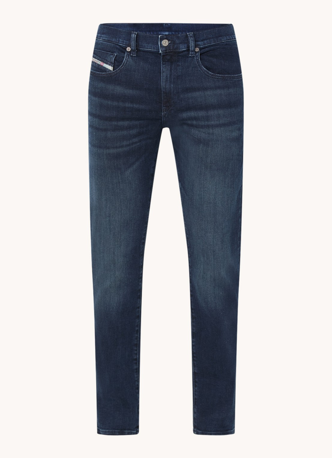 Diesel D-Strukt slim fit jeans met steekzakken - voorkant 2 zwart