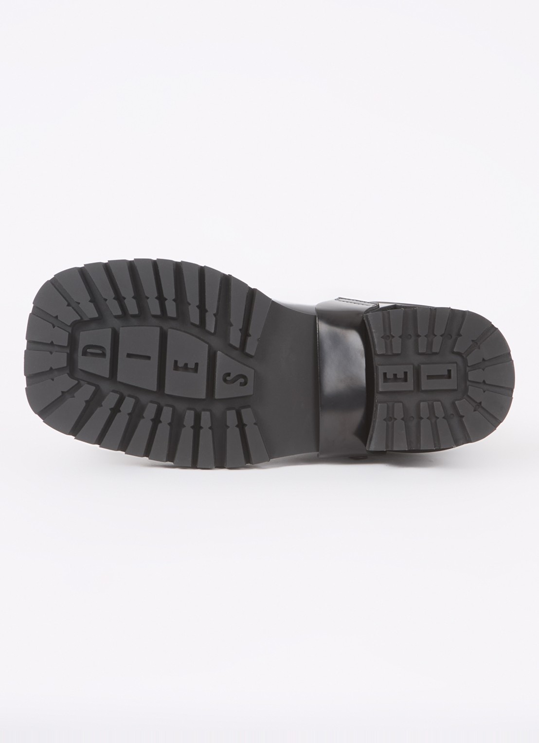 Diesel D-Texan-Harness enkelboot van leer - detail 4 zwart