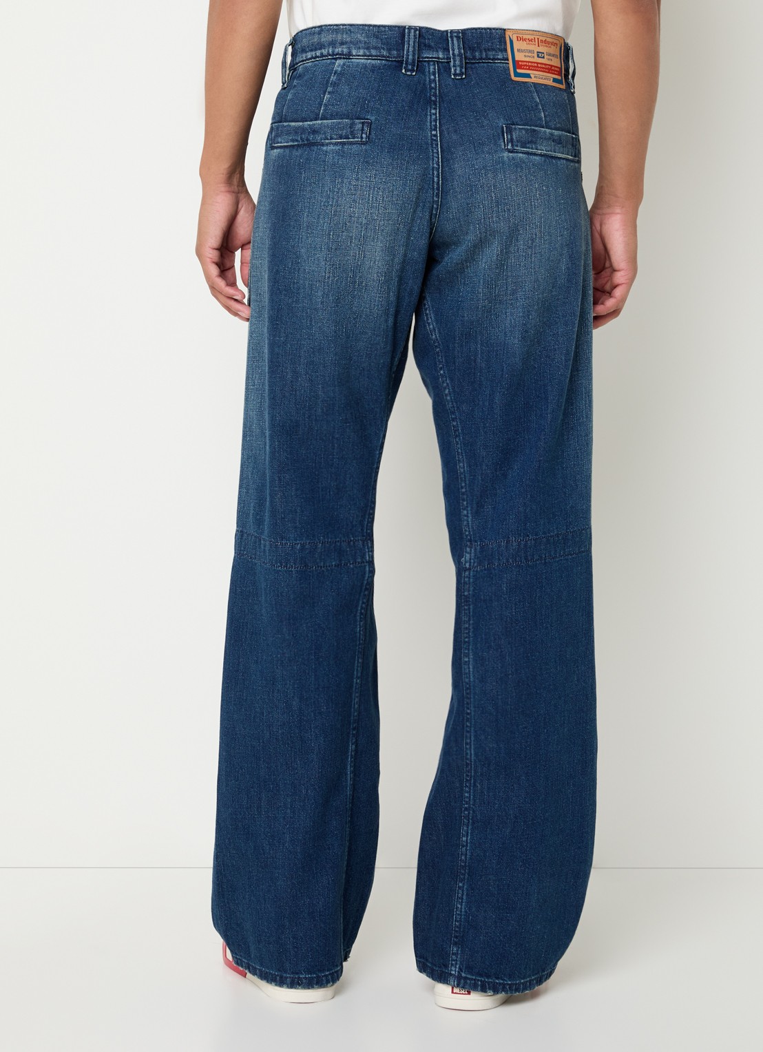 Diesel D-zeta loose fit jeans met donkere wassing - achterkant 5 indigo