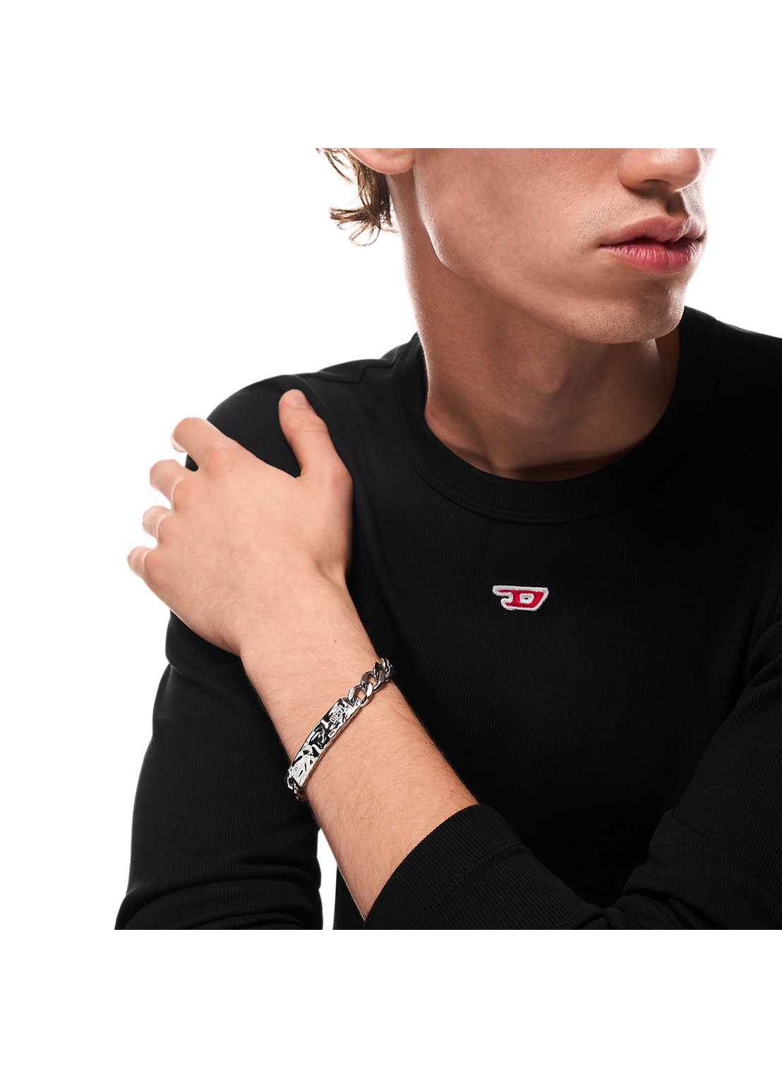 Diesel Diesel Font armband DX1732040 - detail 6 zilver