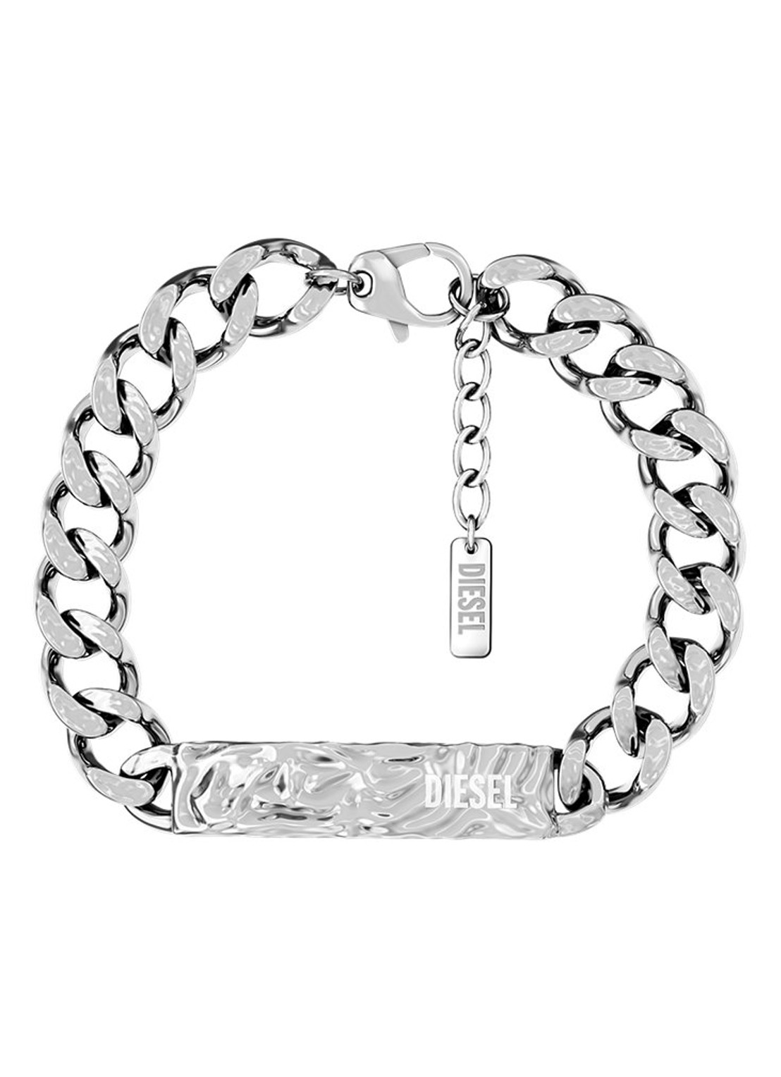Diesel Diesel Font armband DX1732040 - voorkant zilver