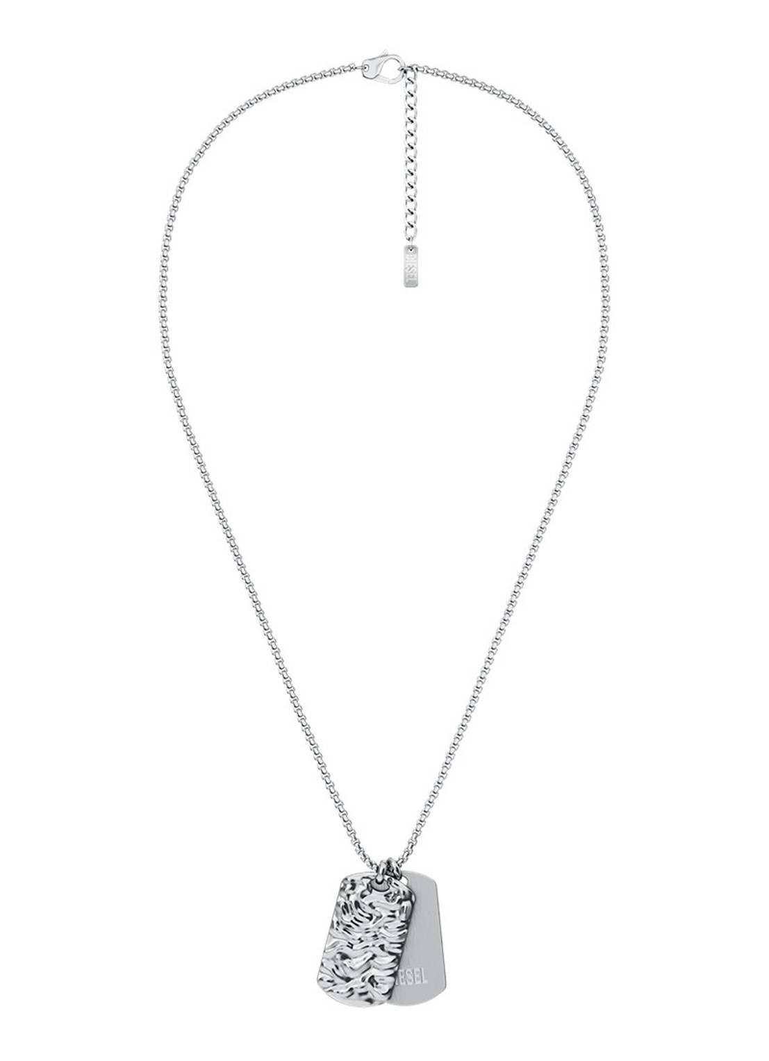 Diesel Diesel Font ketting DX1735040 - detail 2 zilver