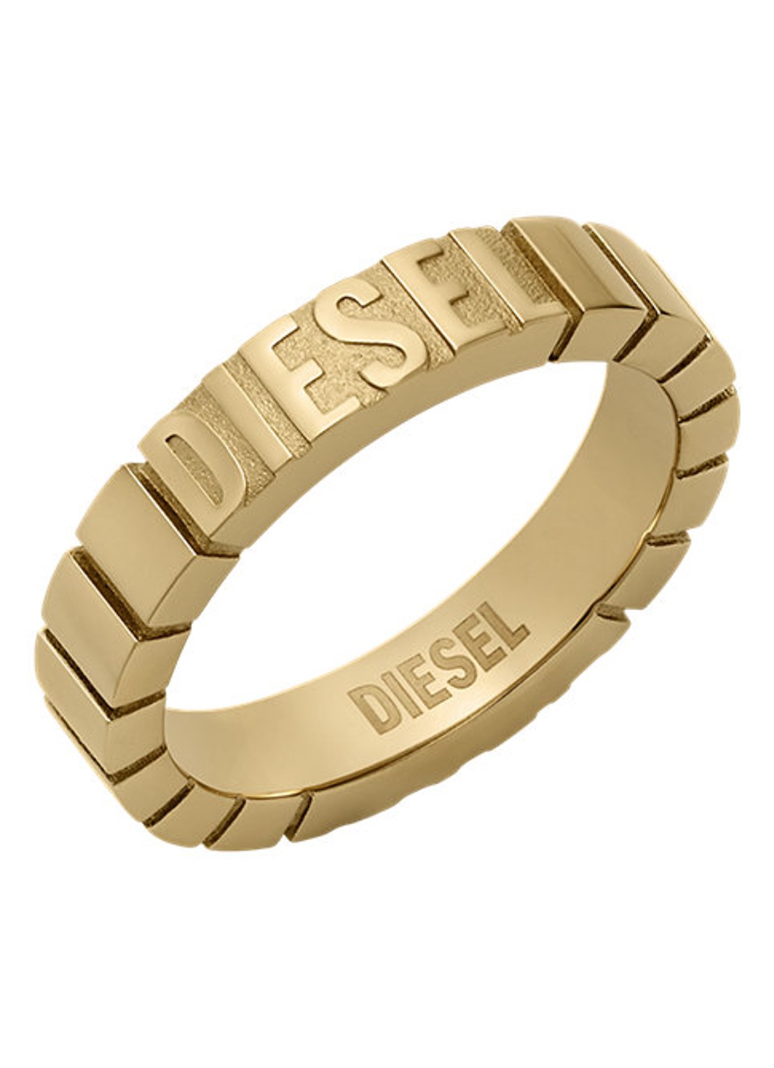 Diesel Diesel Font ring DX1613710 - voorkant 5 goud