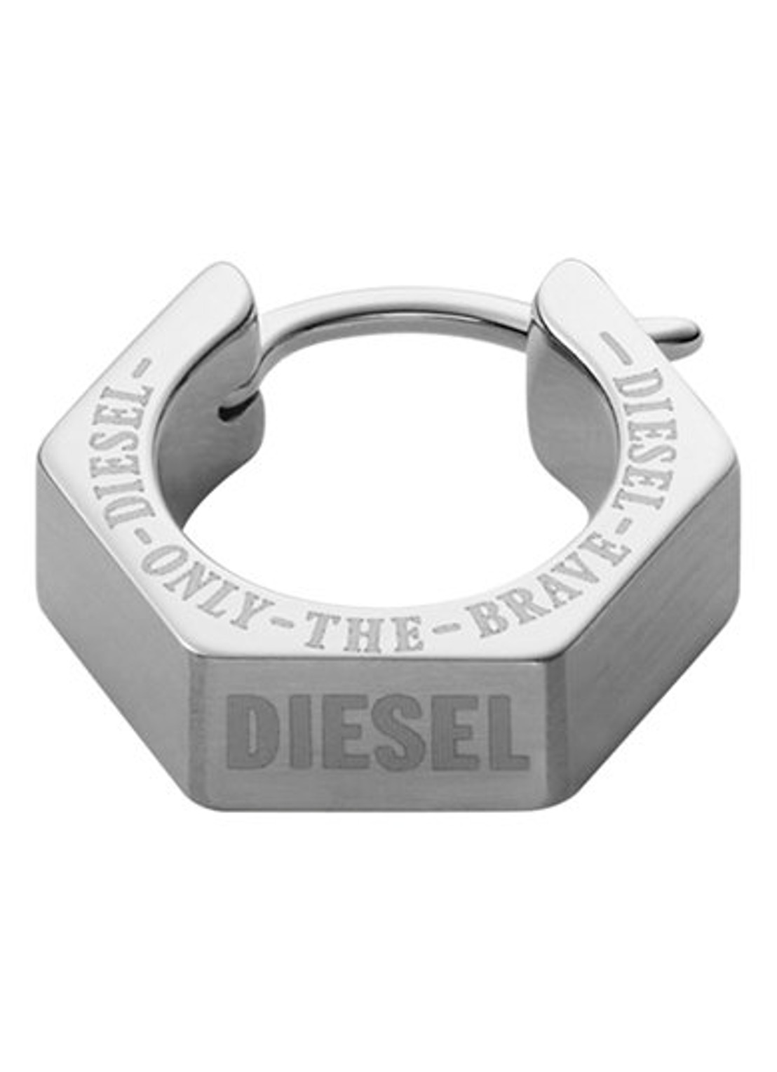 Diesel Enkele oorring DX1345040 - detail 3 zilver