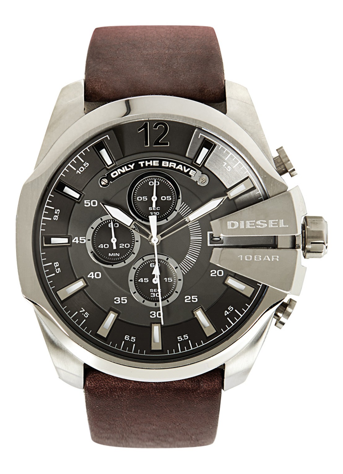 Diesel Herenhorloge DZ4290 - voorkant zilver
