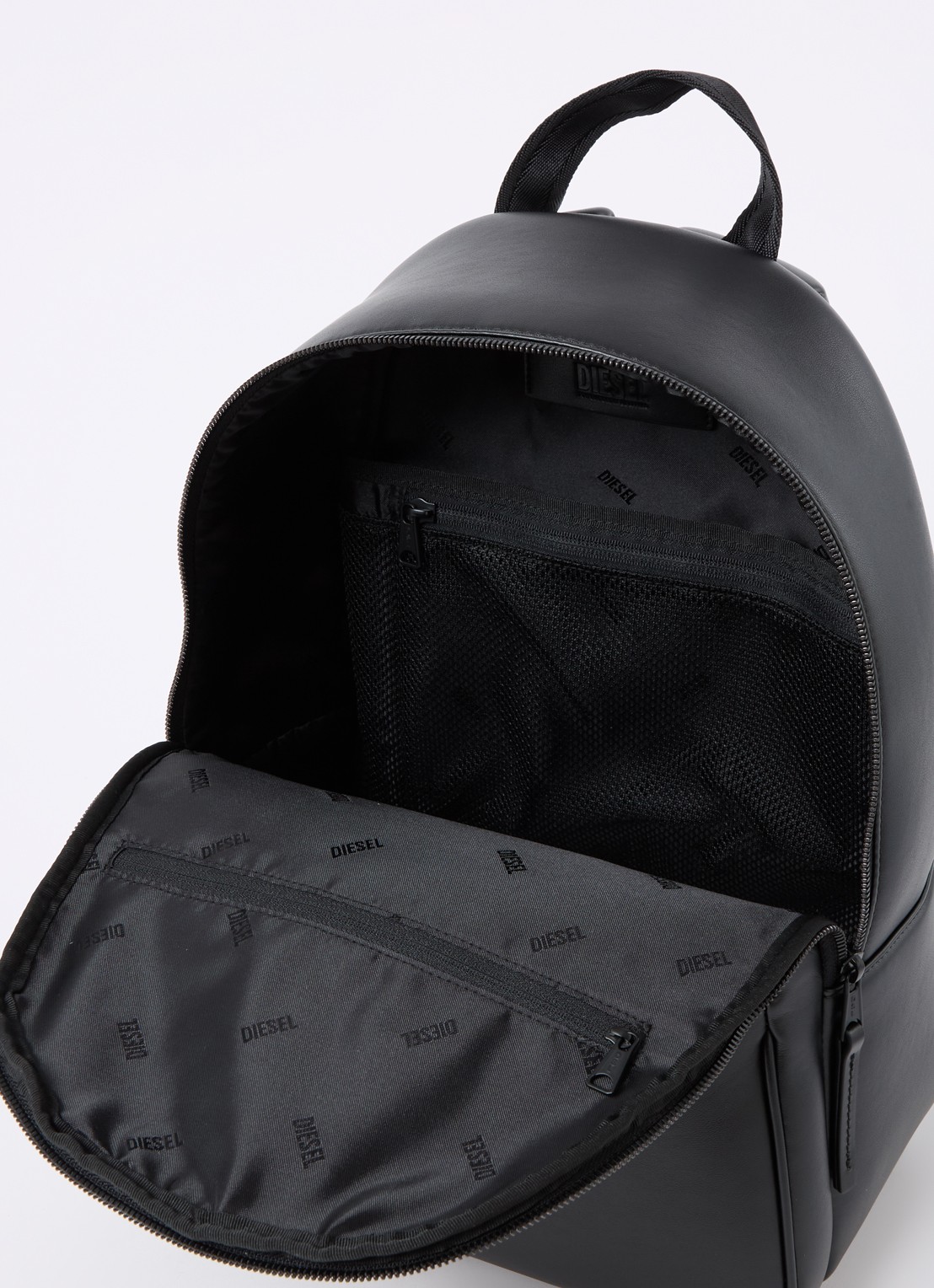 Diesel Holi-D rugzak met logo en 13 inch laptopvak - detail 2 zwart