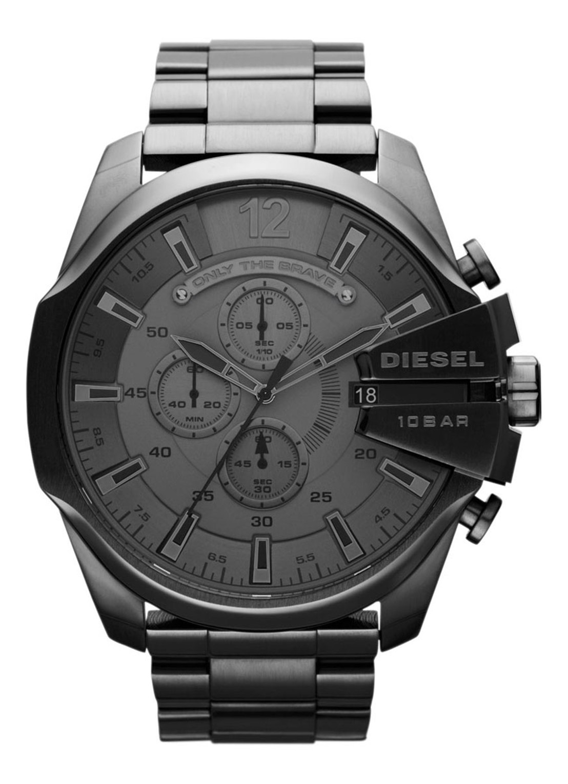 Diesel Horloge Mega Chief DZ4282 - voorkant antraciet