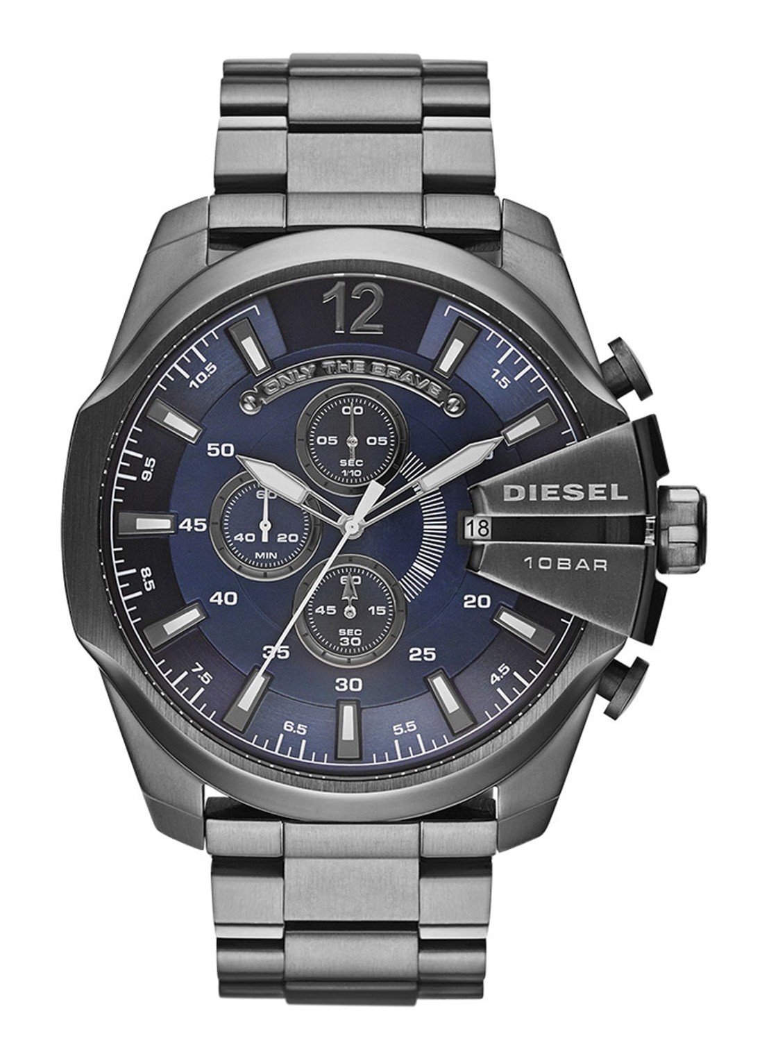Diesel Horloge Mega Chief DZ4329 - voorkant grijs