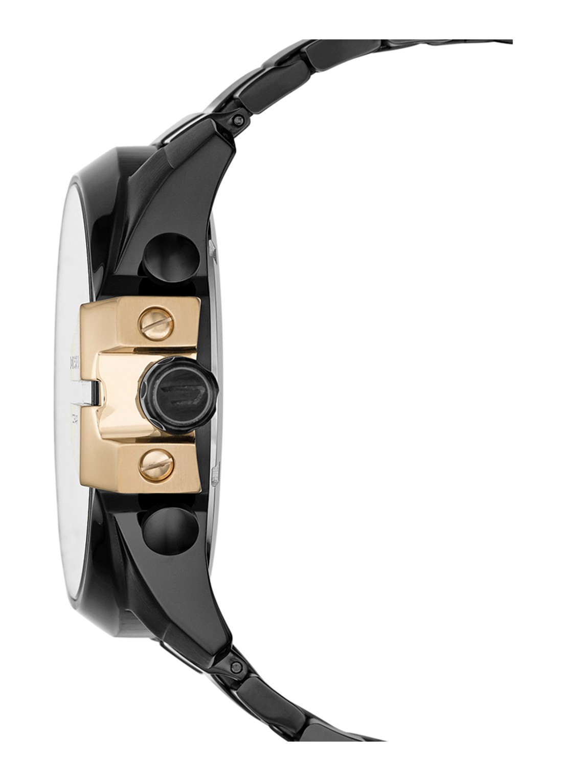 Diesel Horloge Mega Chief DZ4338 - detail zwart