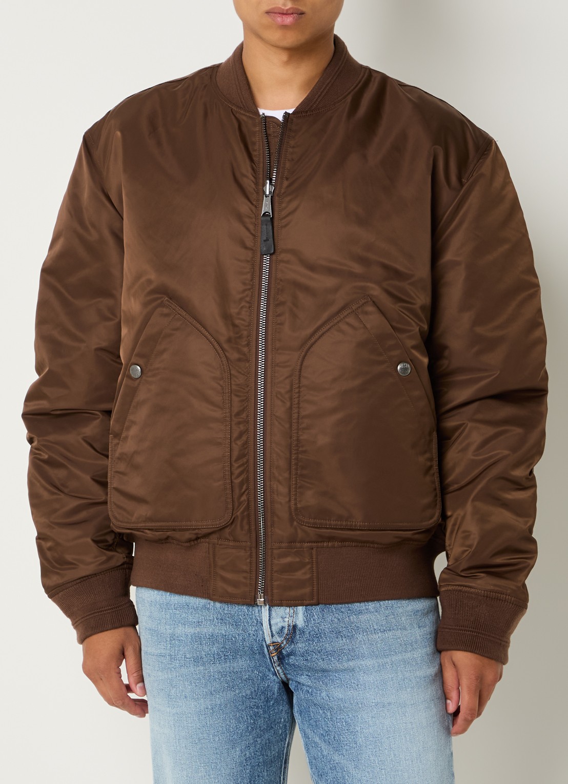 Diesel J-Held reversible bomberjack met steekzakken - detail 5 bruin