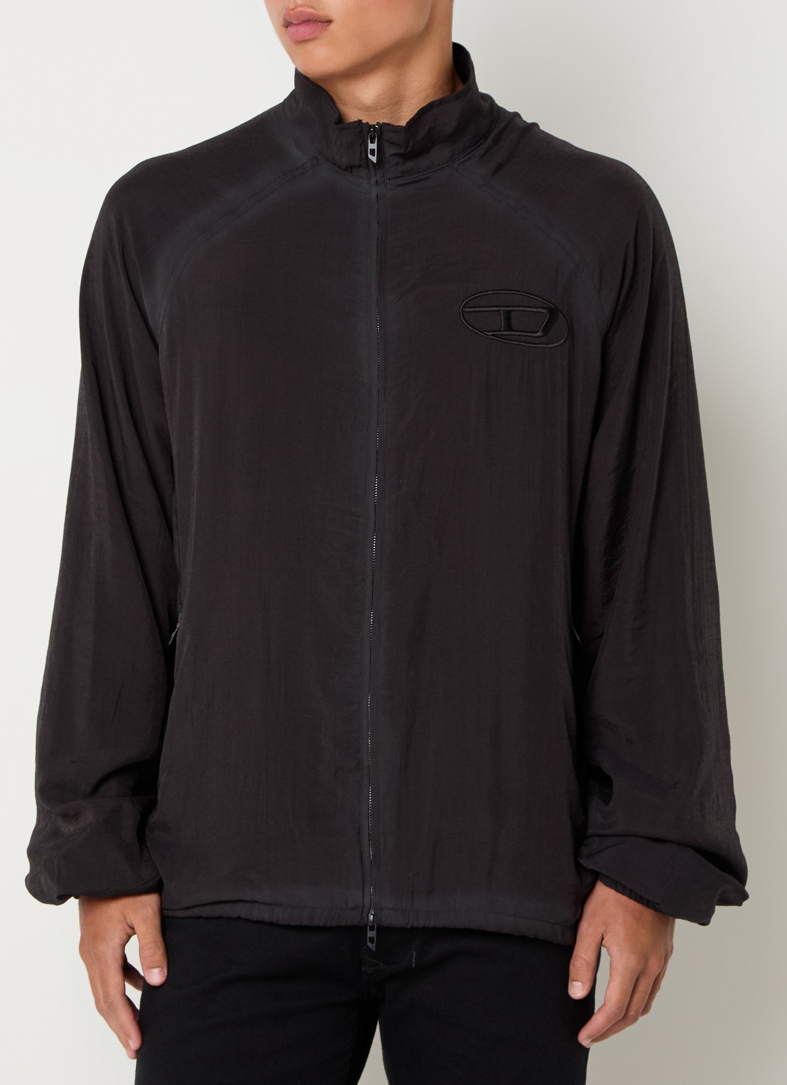 Diesel J-Henri jack met logo- en backprint - achterkant 4 antraciet