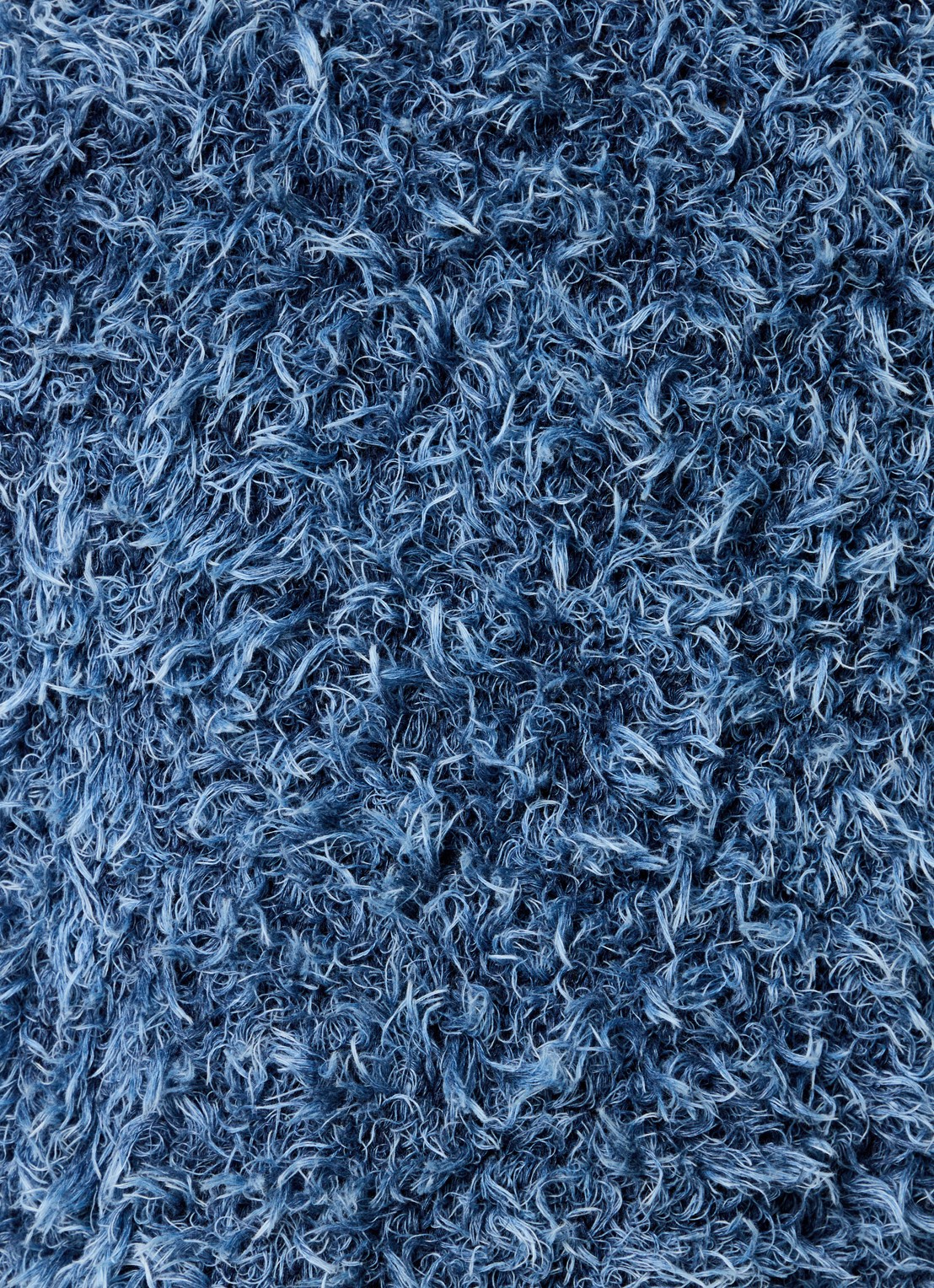 Diesel K-Dave grofgebreide hoodie met verwassen afwerking - detail 2 blauw
