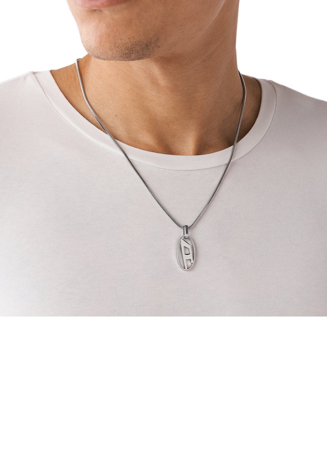 Diesel Ketting met hanger DX1342040 - detail 2 zilver