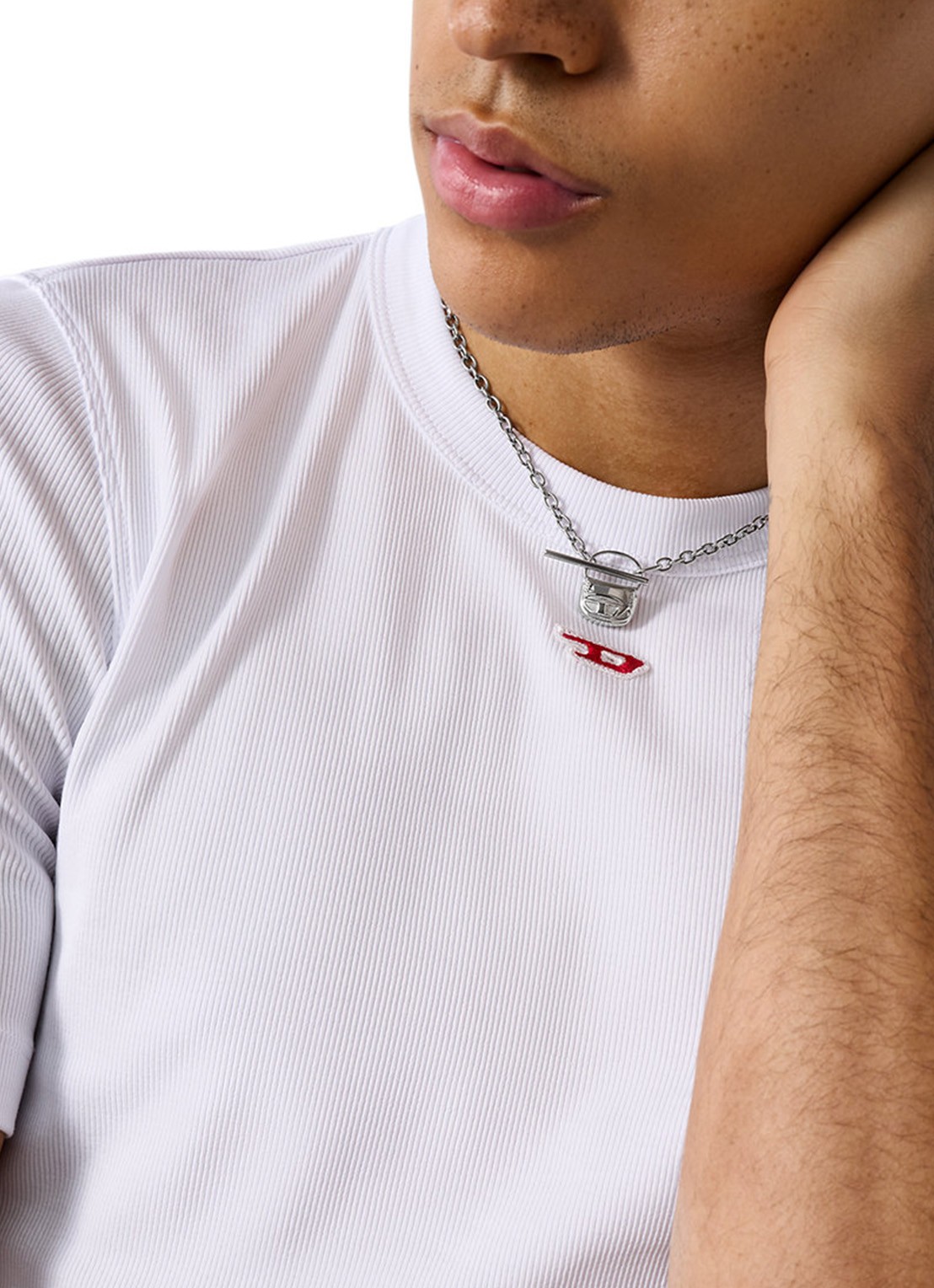 Diesel Ketting met hanger DX1593040 - detail 4 zilver