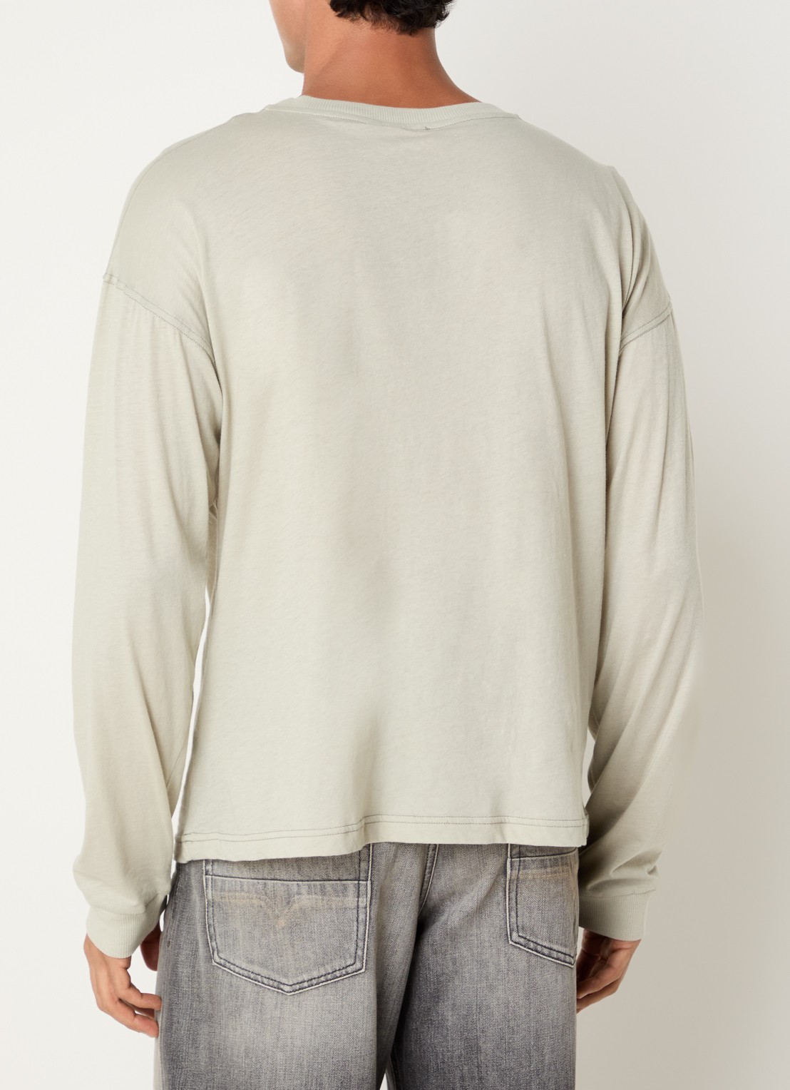 Diesel Longsleeve met print - achterkant 3 lindegroen