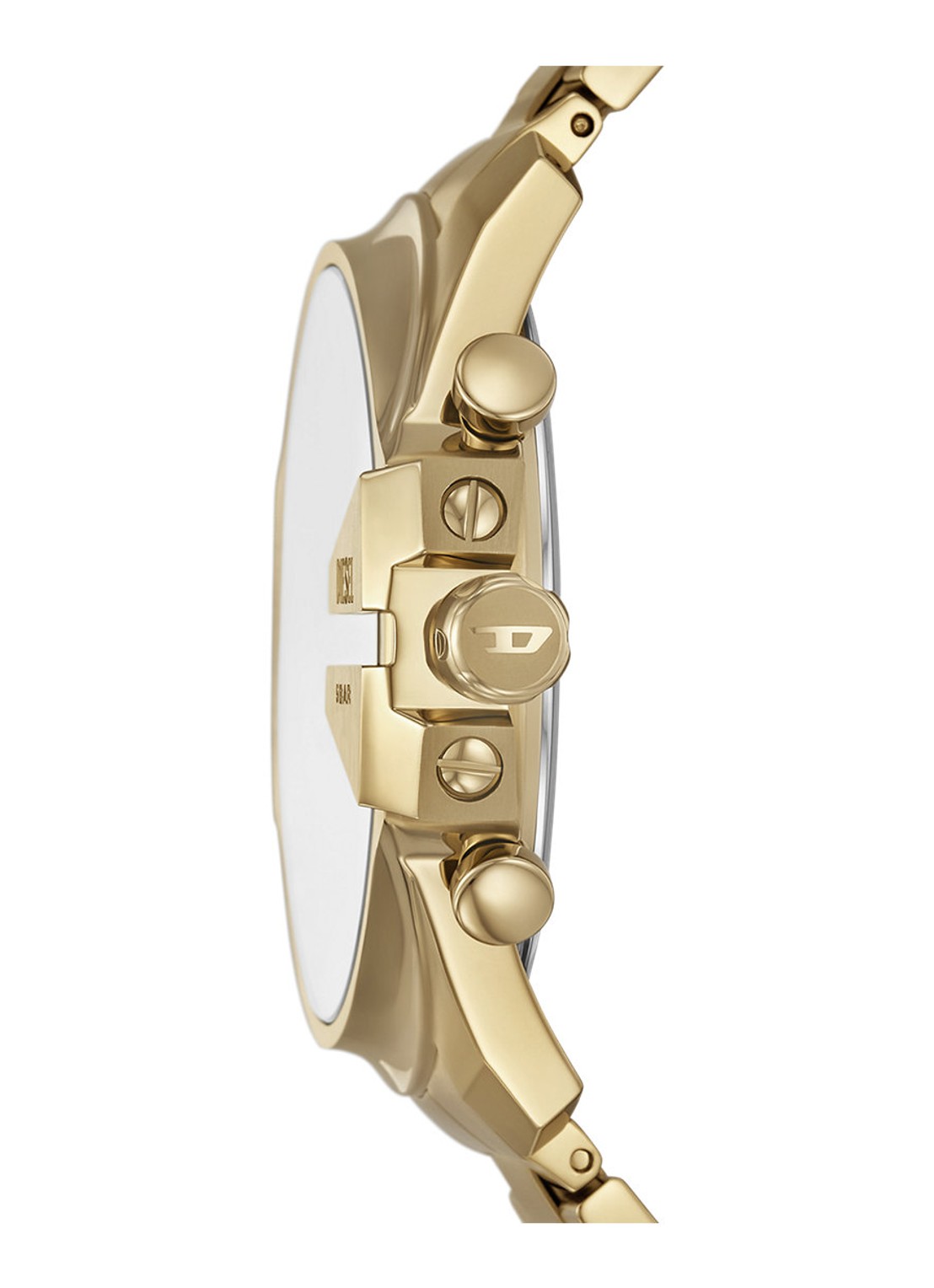 Diesel Mega Chief Slim horloge DZ4684 - detail 3 goud