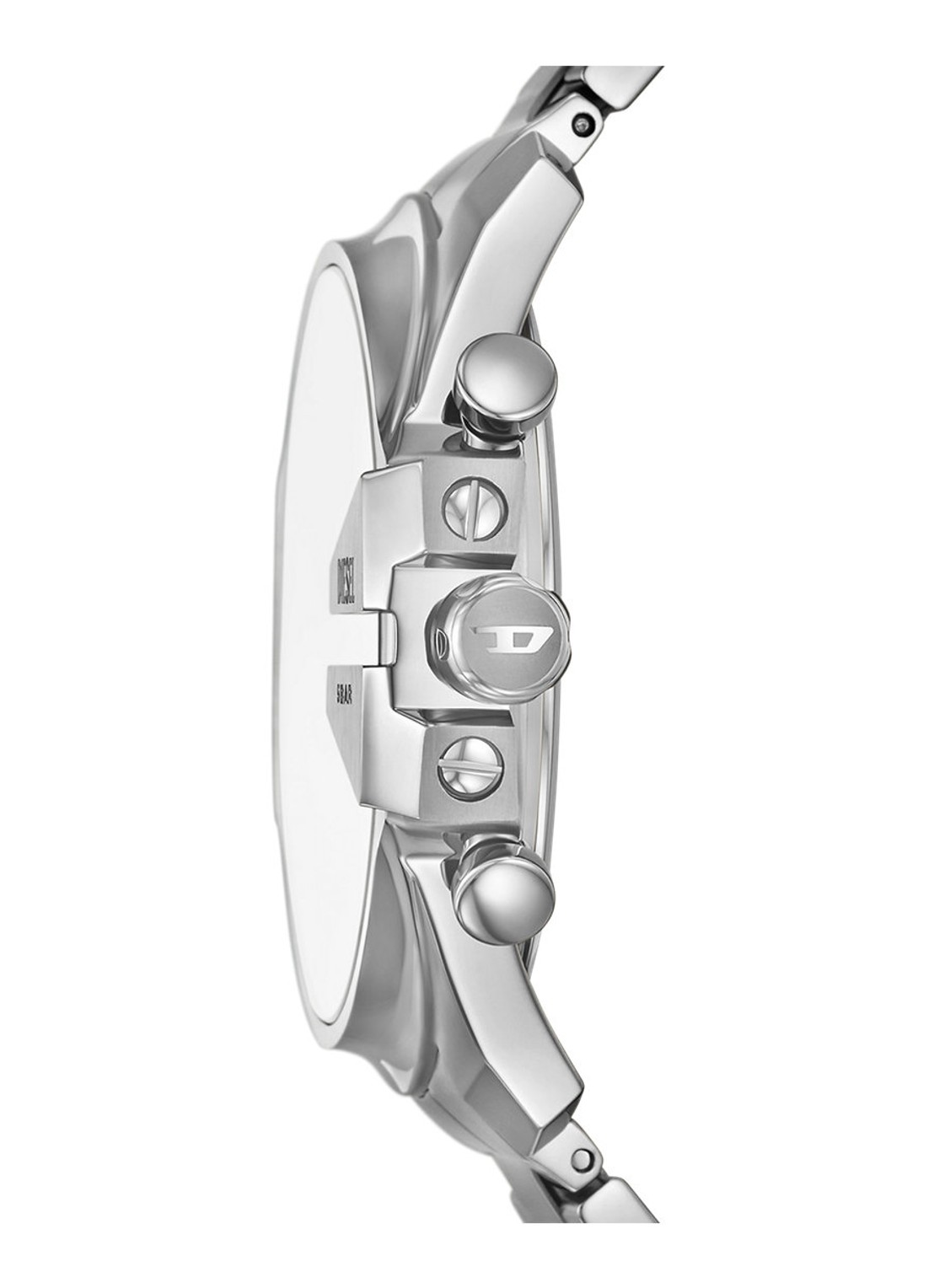 Diesel Mega Chief Slim horloge DZ4686 - detail 3 zilver