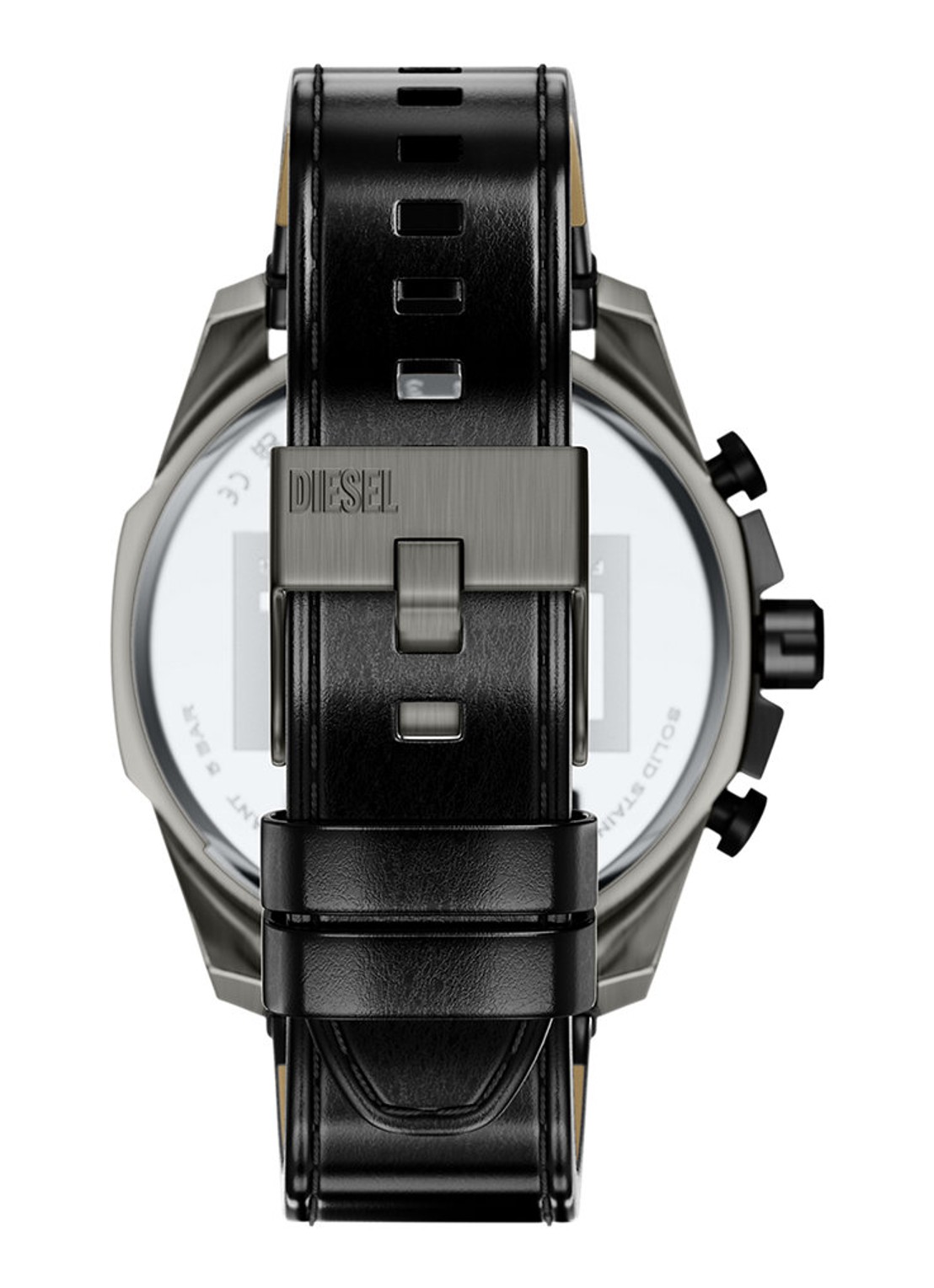 Diesel Mega Chief Slim horloge DZ4714 - detail zilver