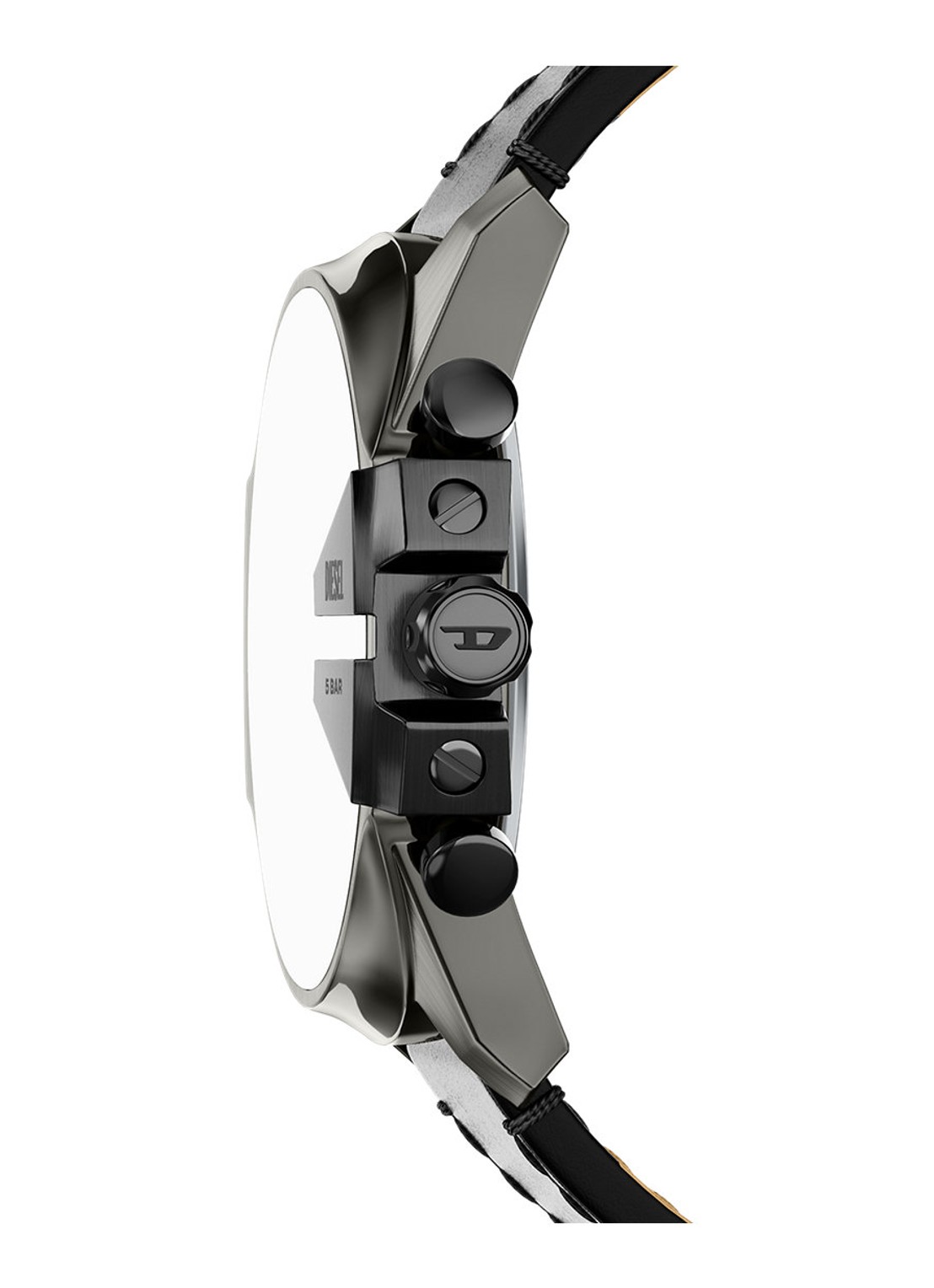 Diesel Mega Chief Slim horloge DZ4714 - detail 2 zilver