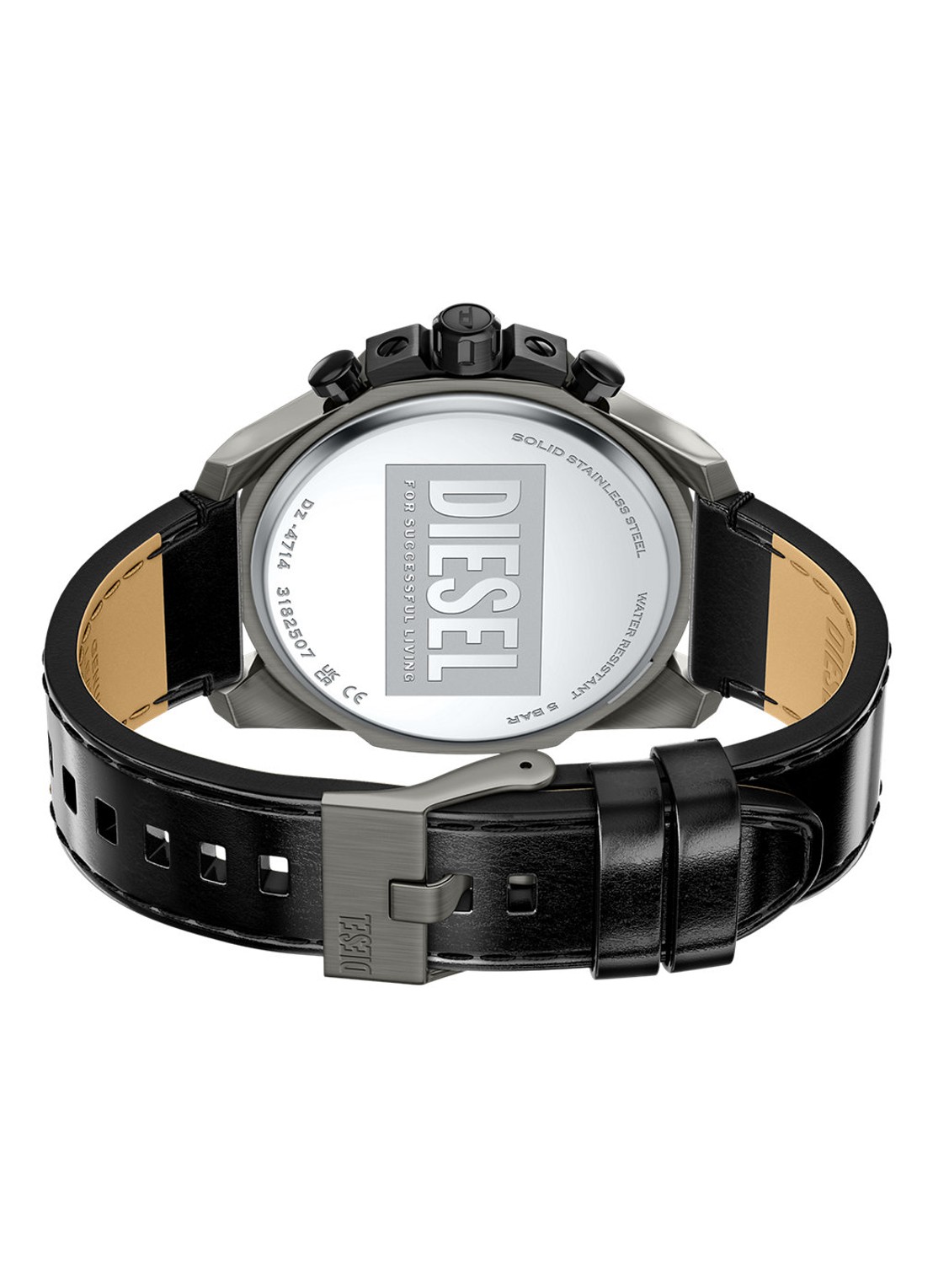 Diesel Mega Chief Slim horloge DZ4714 - detail 3 zilver