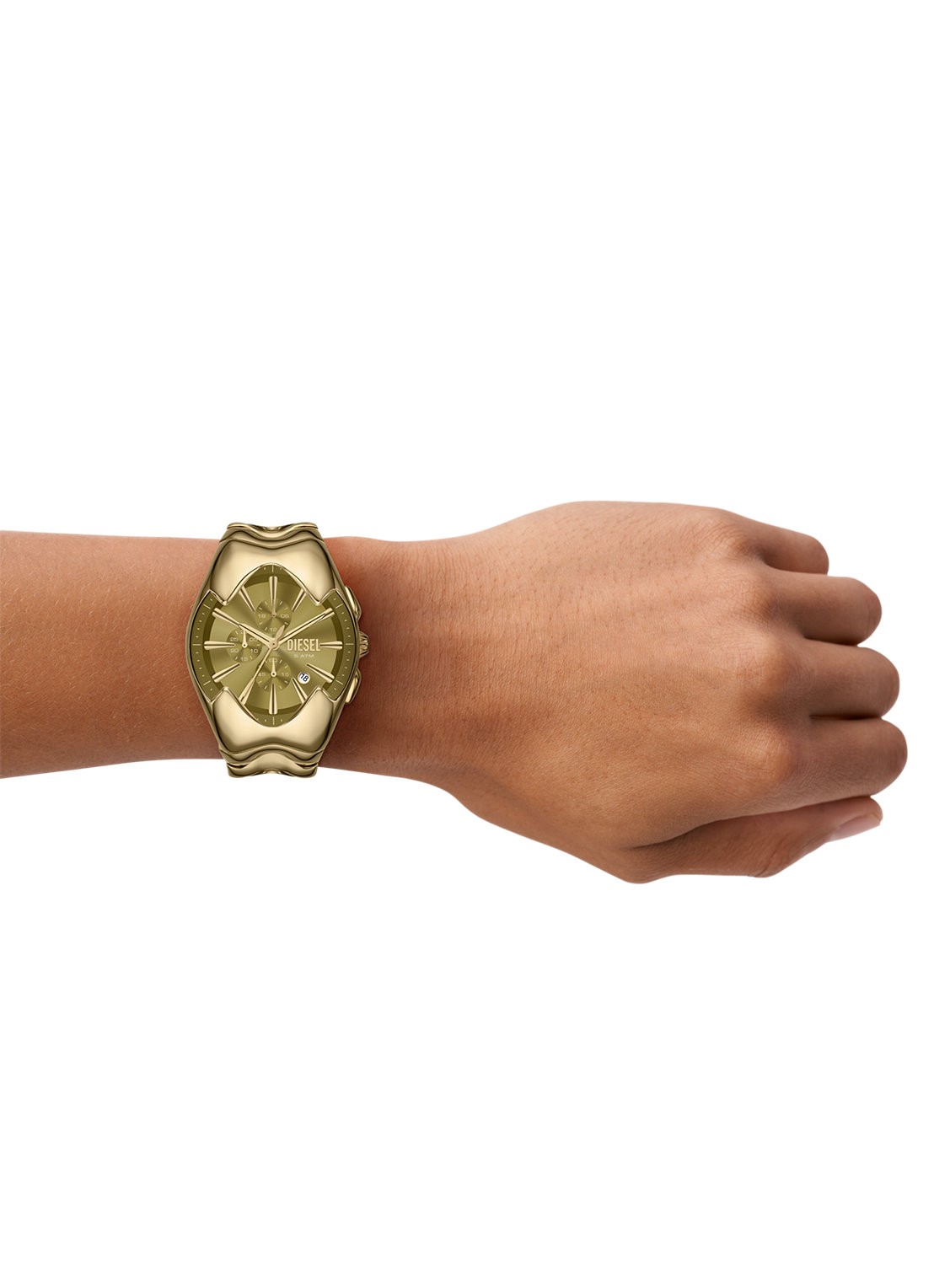Diesel Mercurial horloge DZ4681 - detail 4 goud