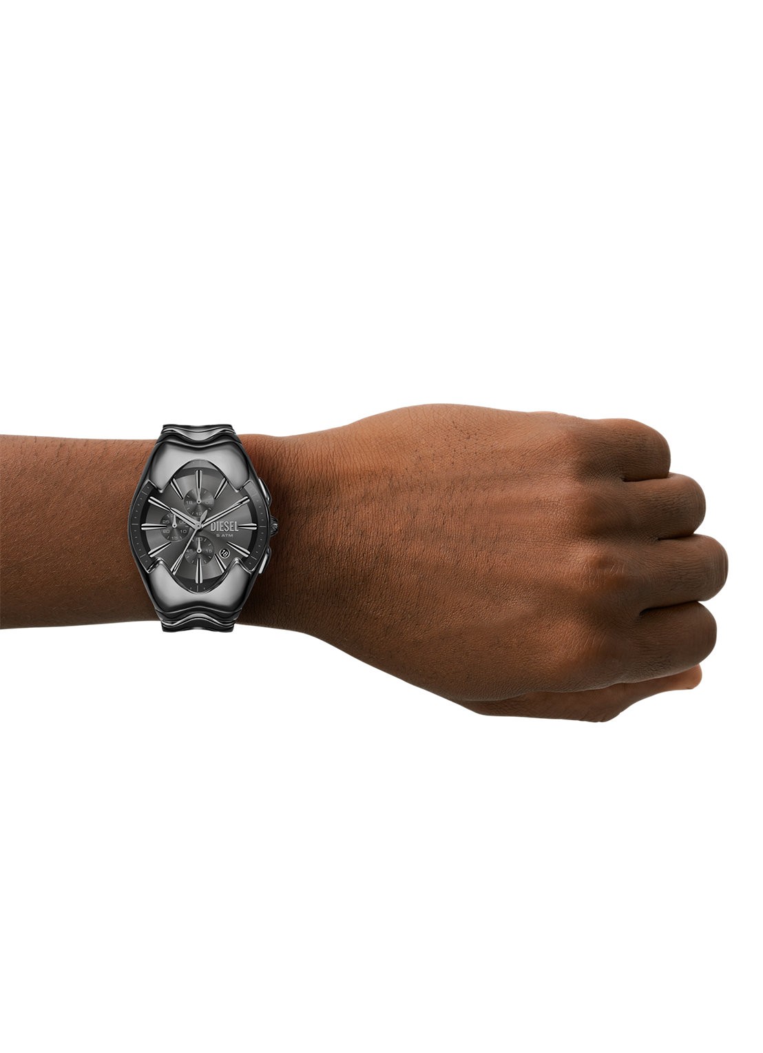 Diesel Mercurial horloge DZ4682 - detail 4 zilver