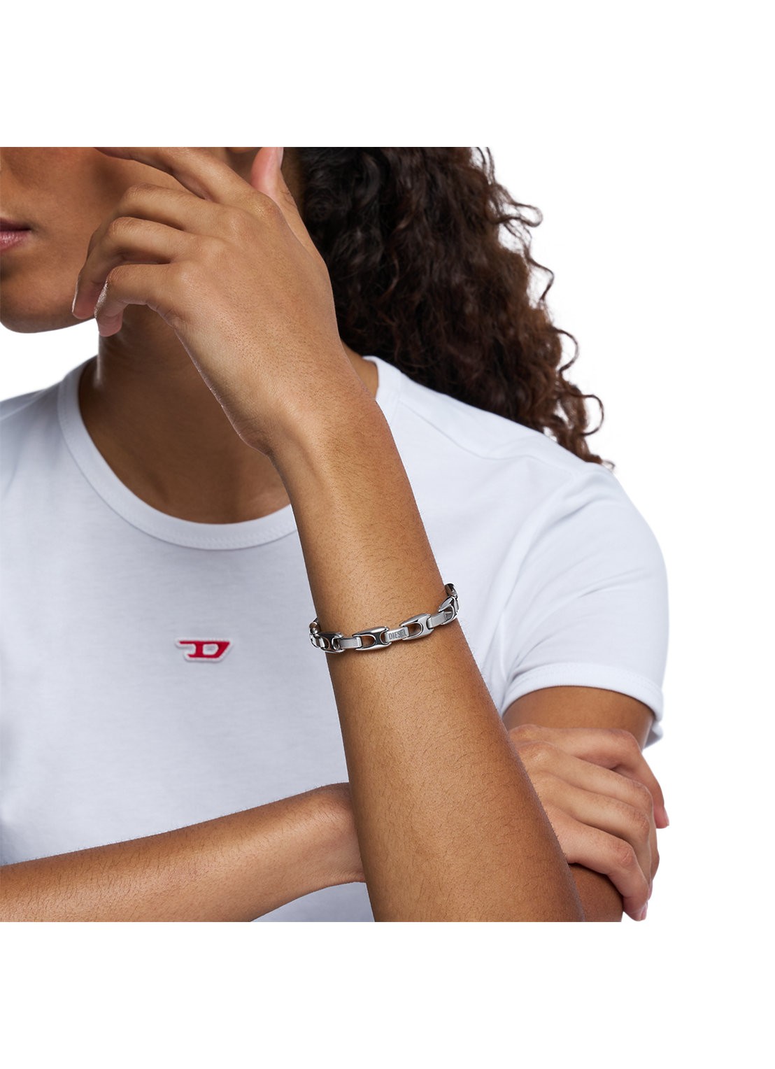 Diesel Metamorph armband DX1633040 - detail 3 zilver
