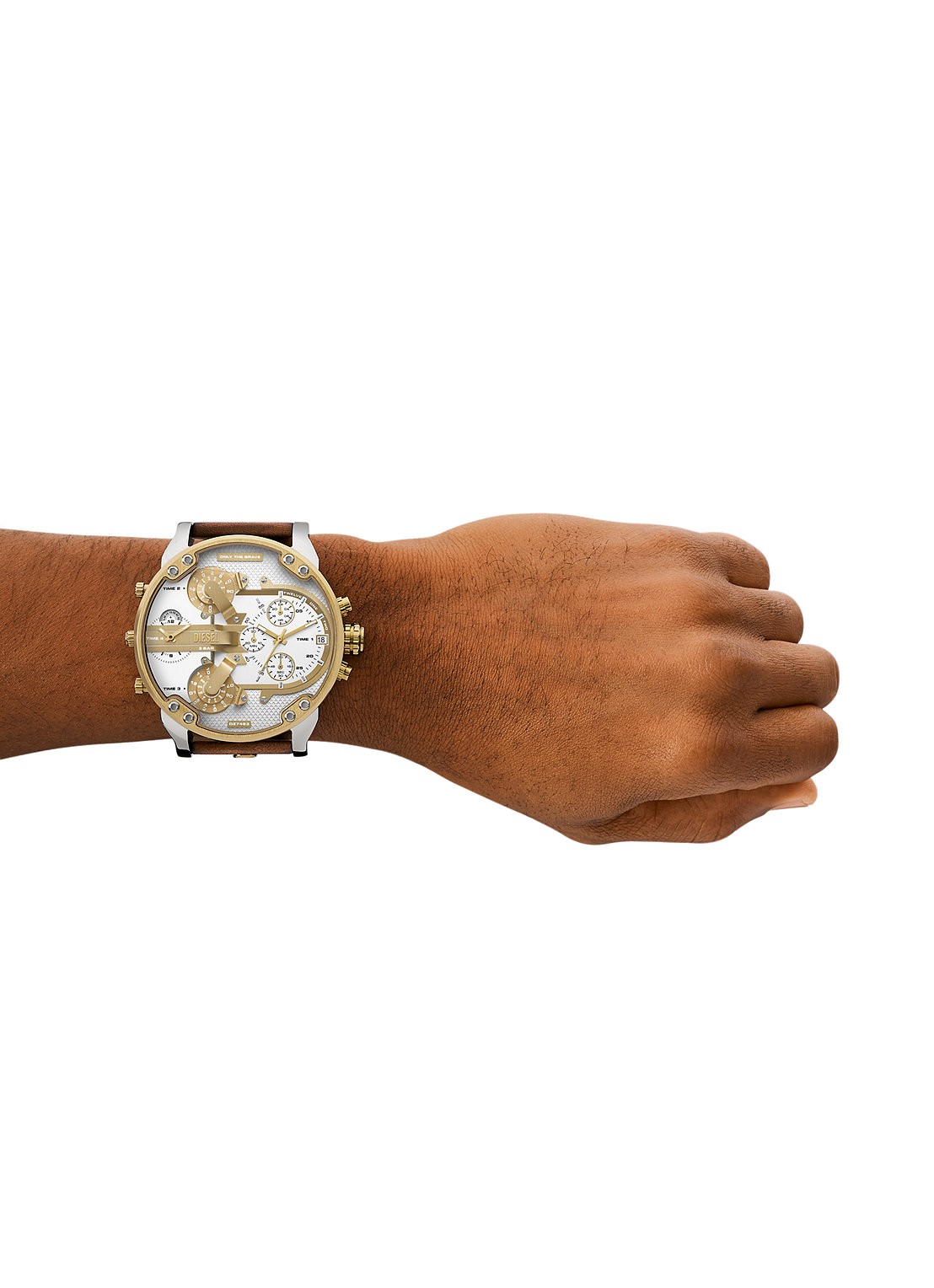 Diesel Mr. Daddy 2.0 horloge DZ7483 - detail 5 bruin
