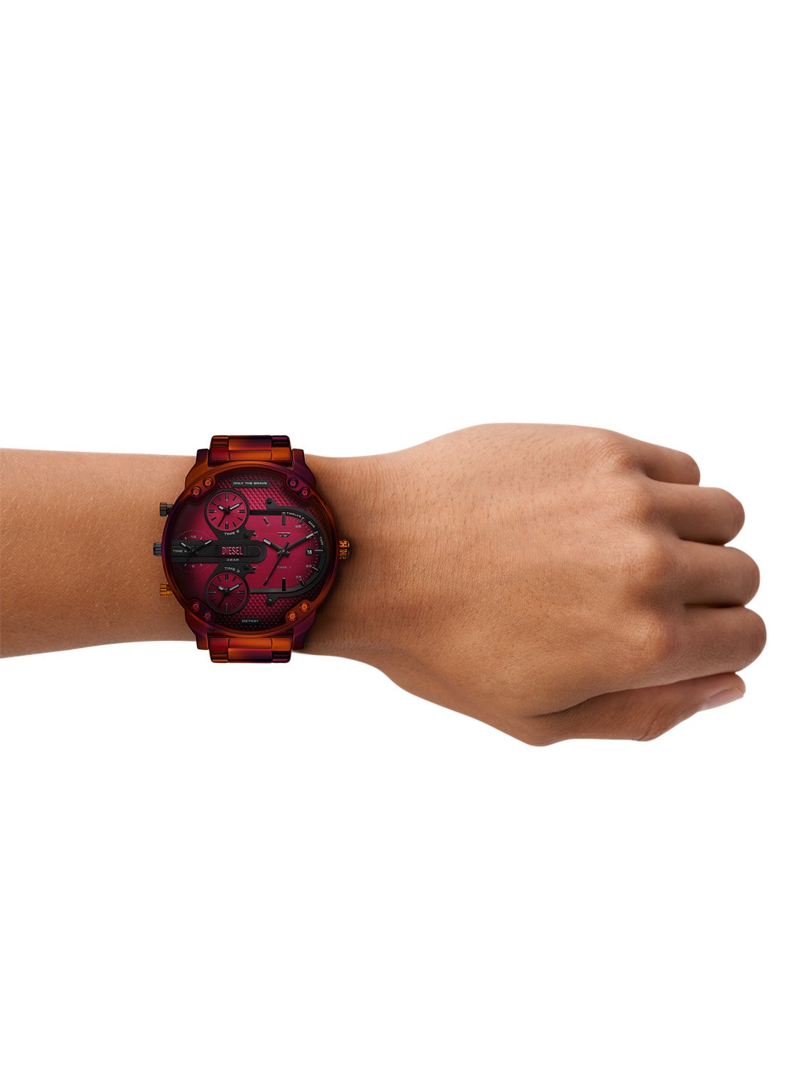 Diesel Mr. Daddy Slim horloge DZ7491 - detail 4 rood