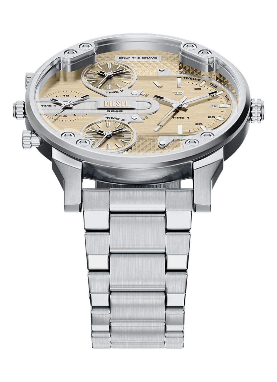 Diesel Mr. Daddy Slim horloge DZ7495 - detail 4 zilver
