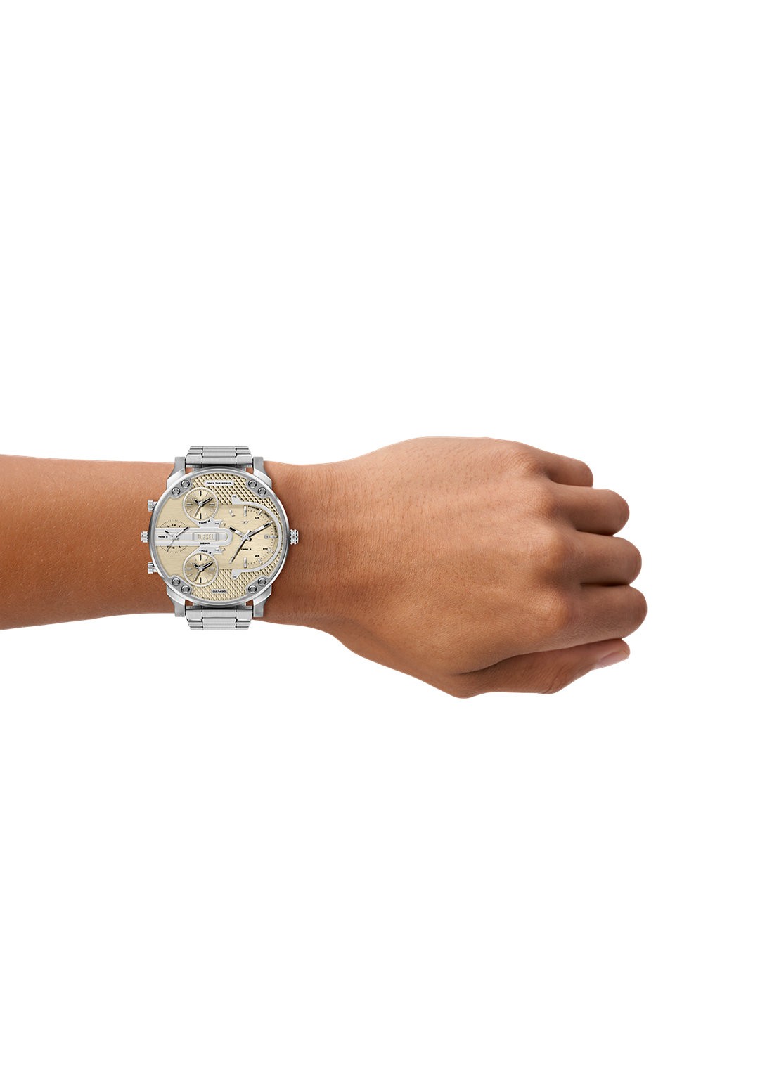 Diesel Mr. Daddy Slim horloge DZ7495 - detail 6 zilver
