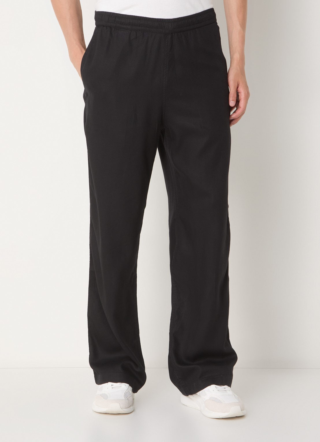 Diesel P-DREYER-C loose fit broek  met steekzakken - detail 3 zwart