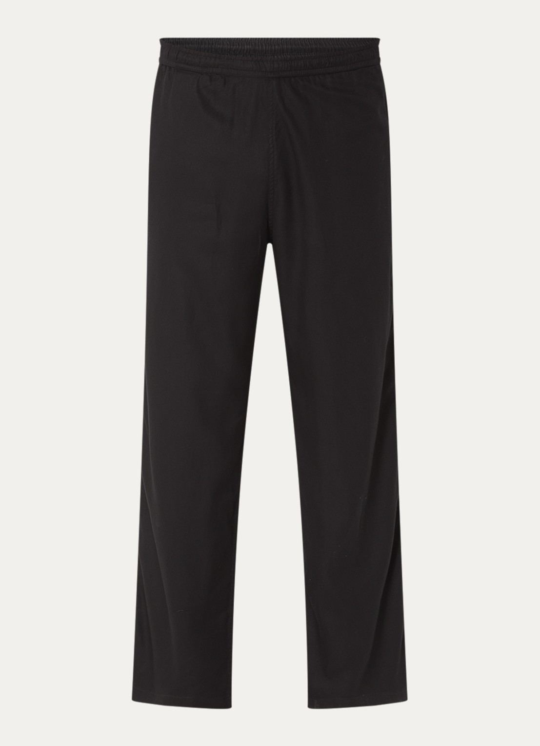 Diesel P-DREYER-C loose fit broek  met steekzakken - voorkant zwart