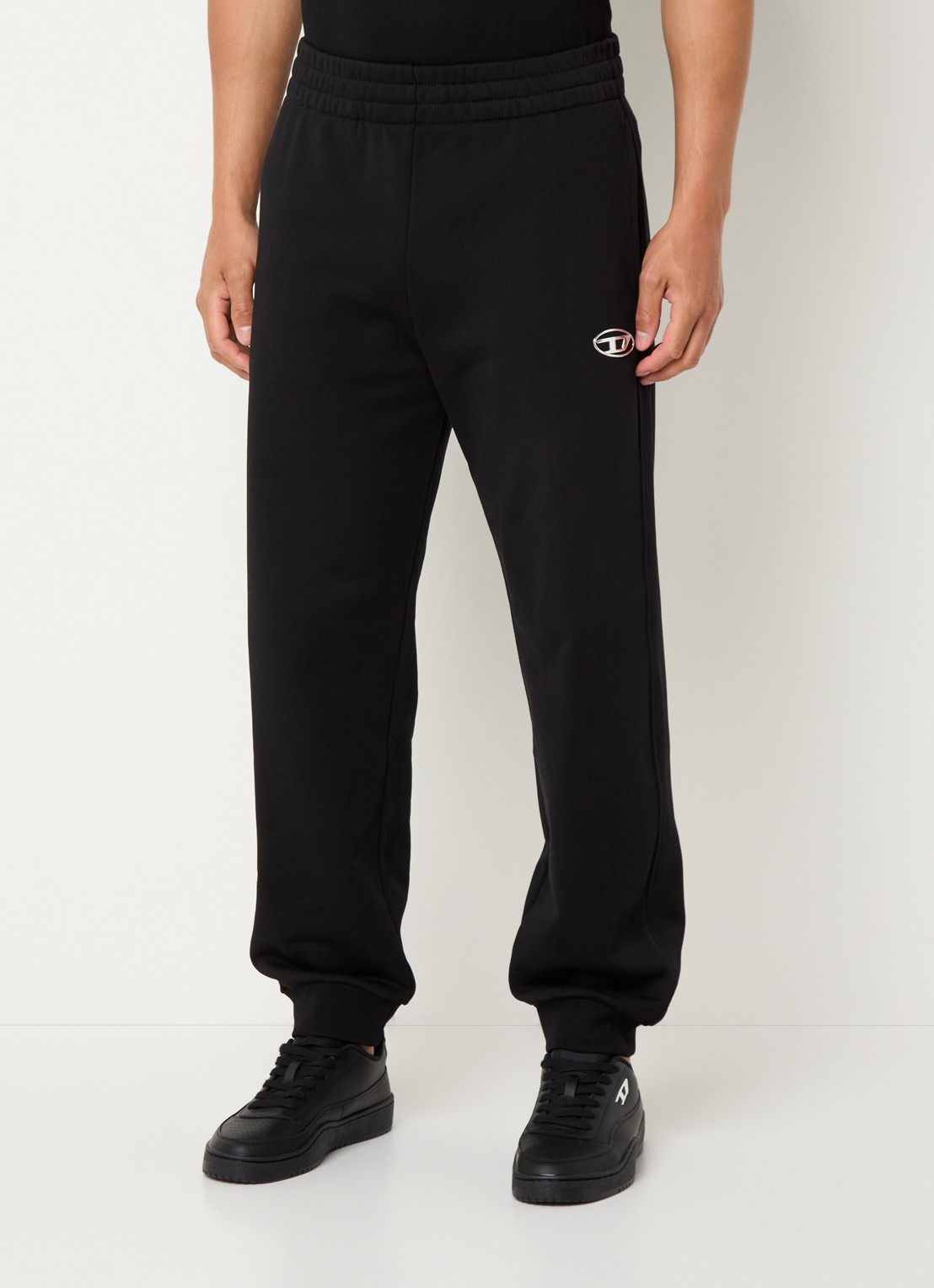 Diesel P-Marky-Od tapered fit joggingbroek met logo - detail 2 zwart
