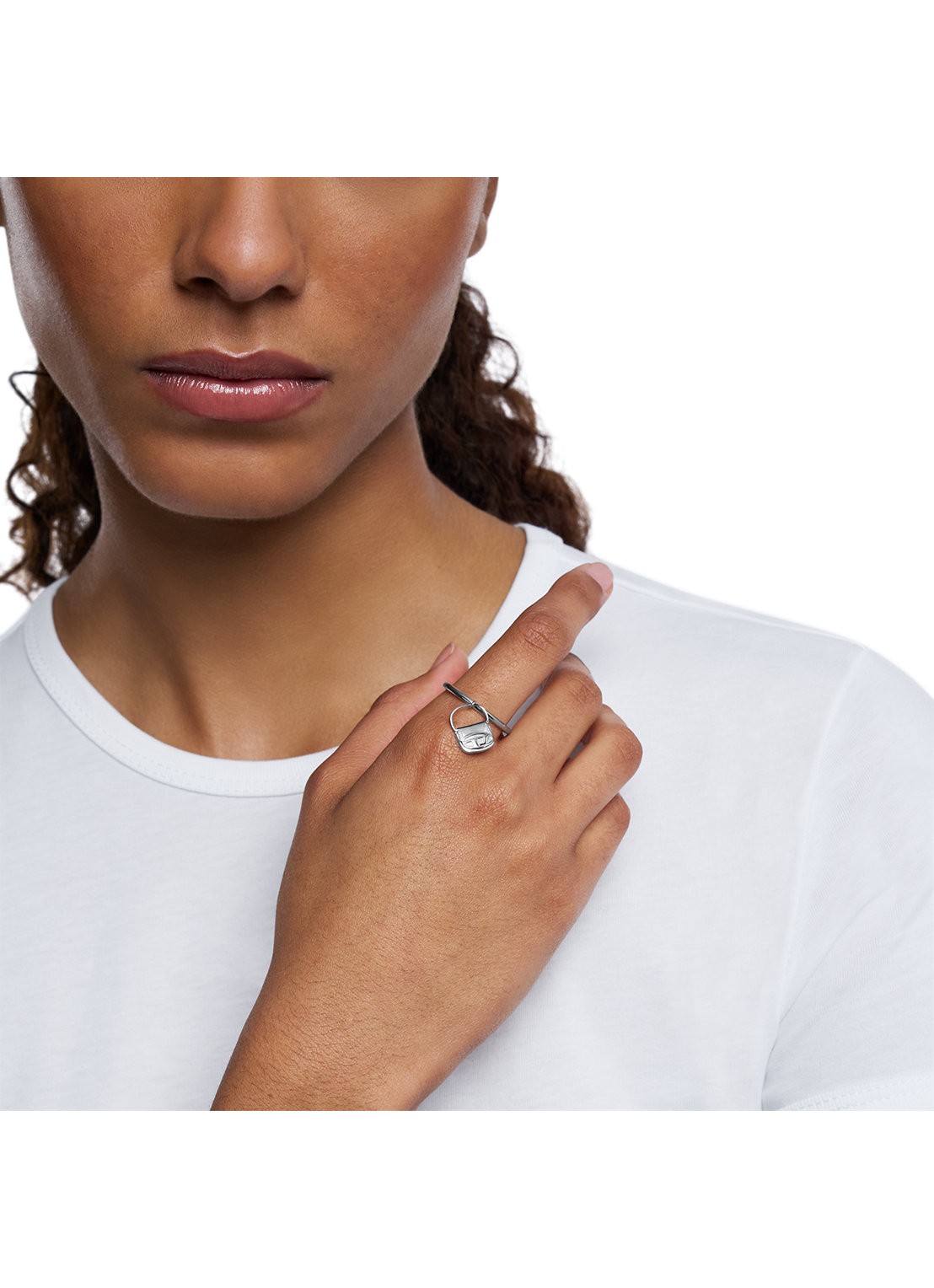 Diesel Ring DX1619040 - detail 2 zilver