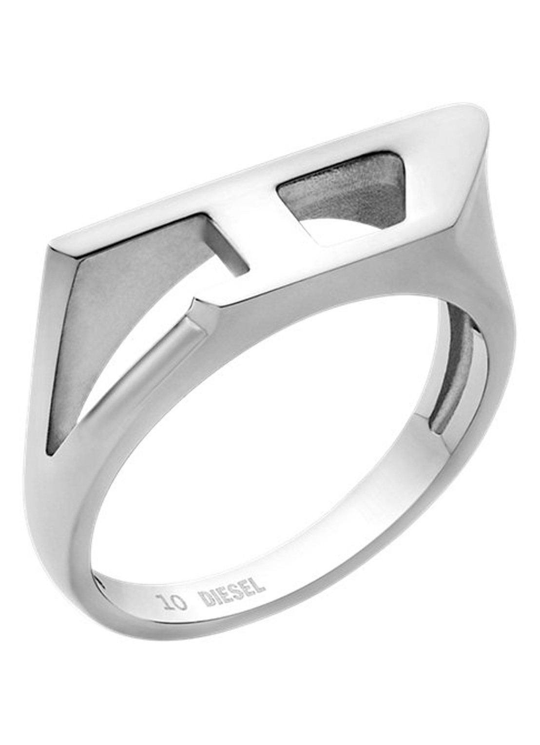 Diesel Ring DX1638040 - voorkant zilver